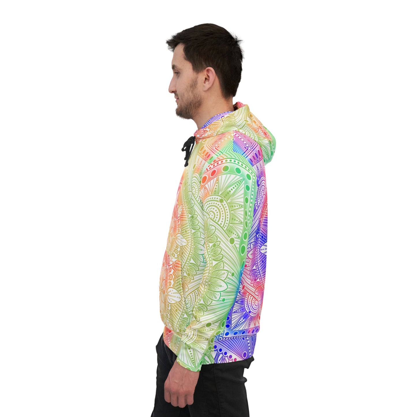 Celestial Hoodie - Rainbow Mandala by Anndria