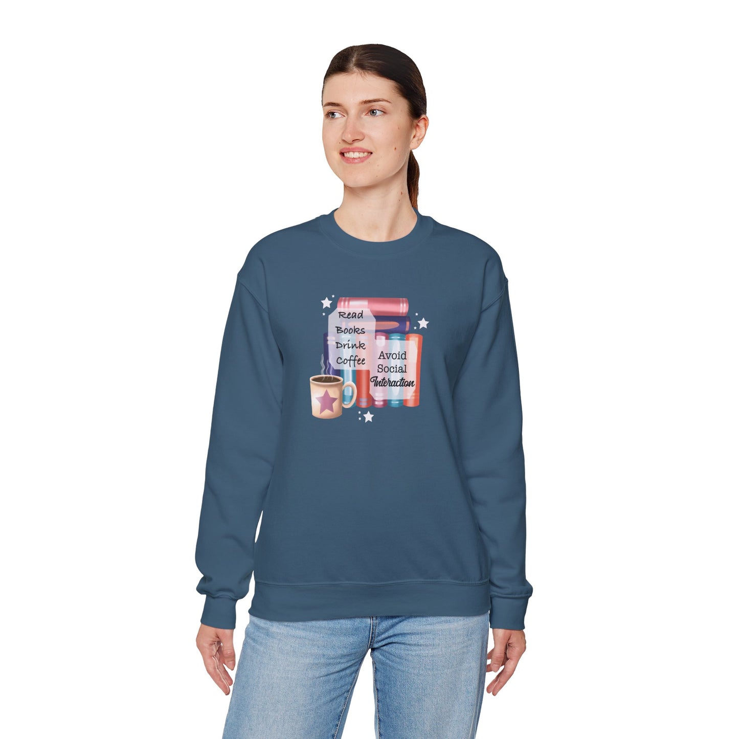 Bookworm Coffee Lover Unisex Sweatshirt