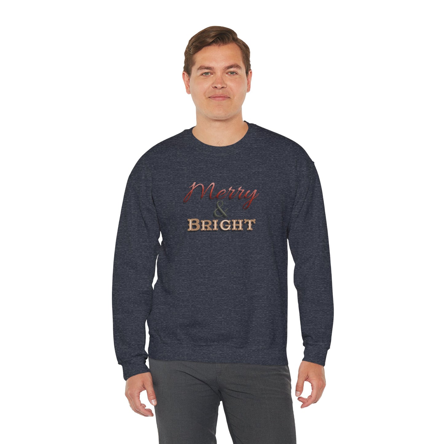 Merry & Bright Sweatshirt - Christmas Holiday