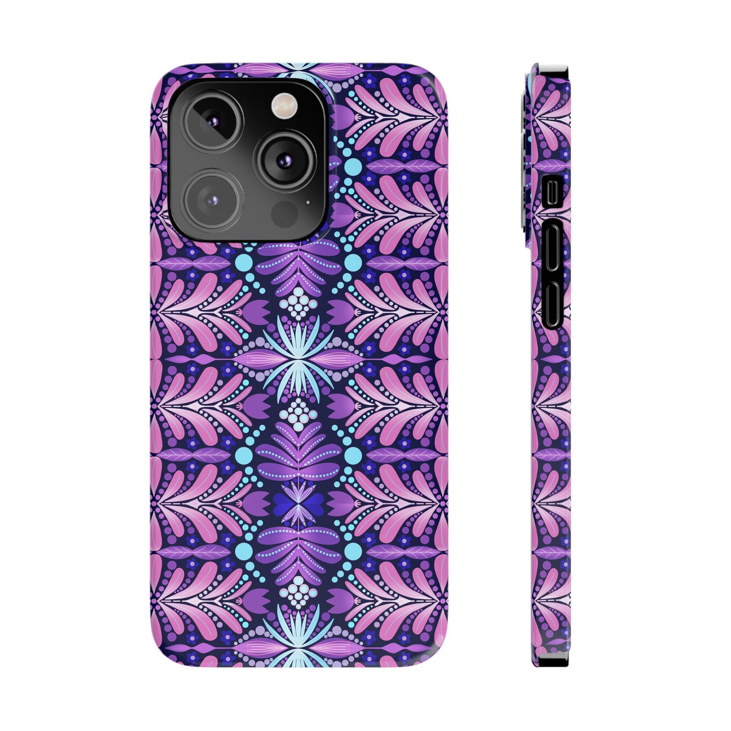 Vibrant Floral Slim Phone Case - Stylish Protection for Your Device