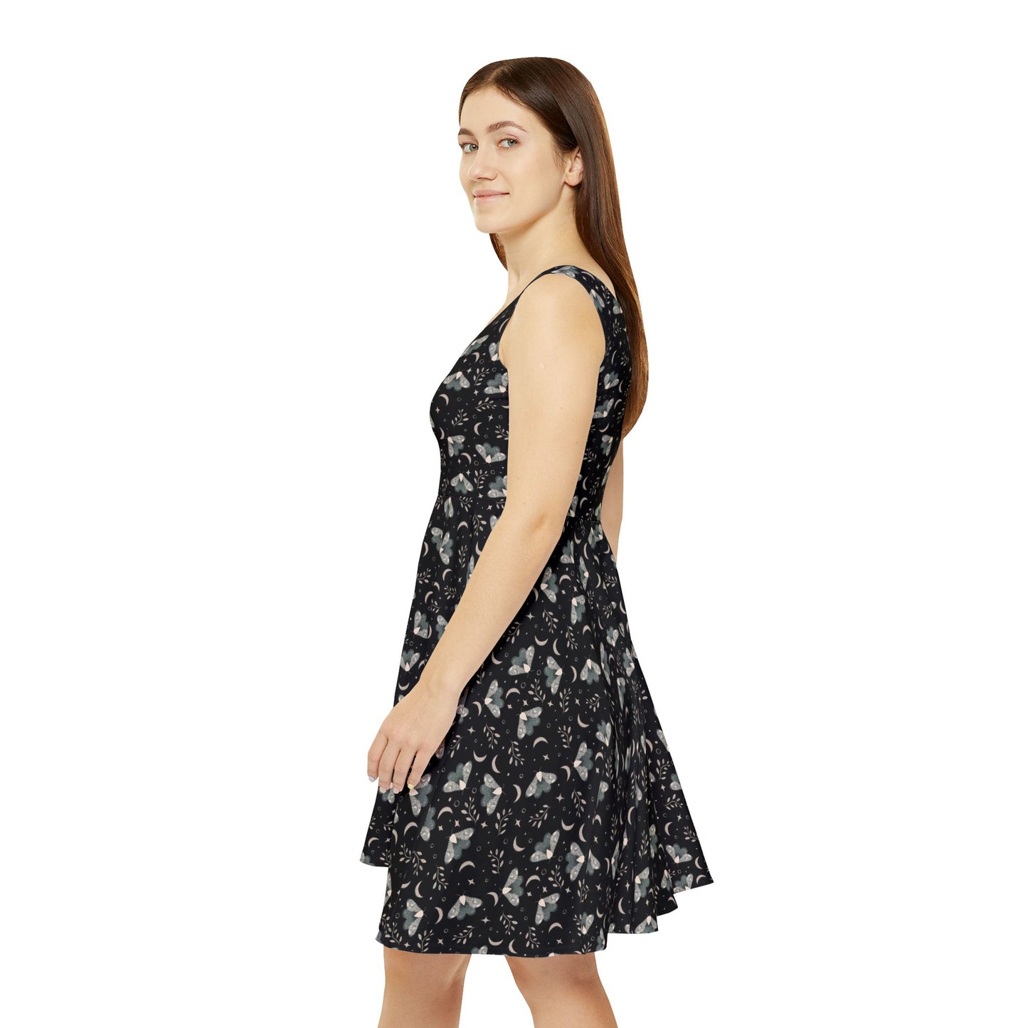Moth Skater Dress - Witchy Aesthetic Design by Anndria