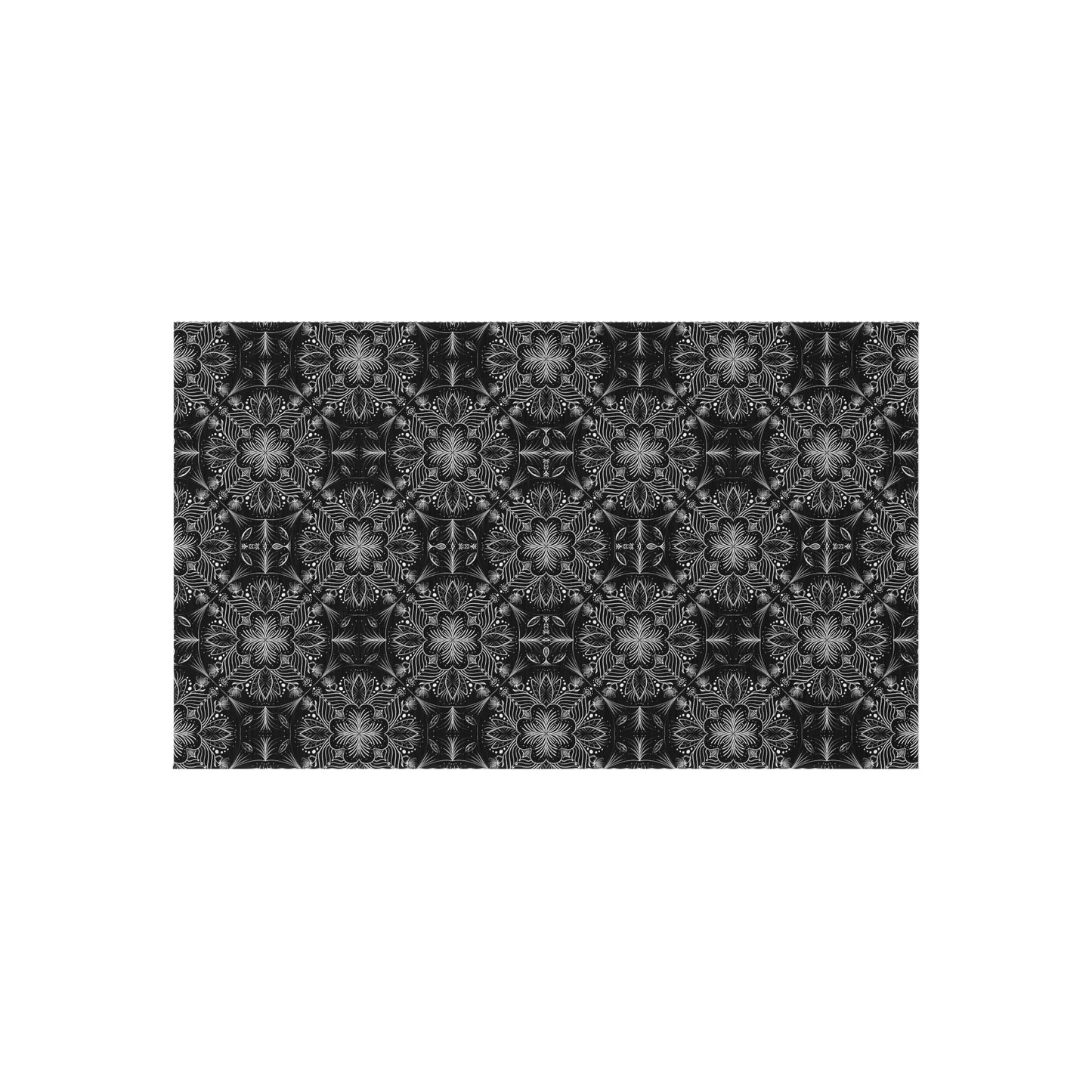 Elegant Outdoor Rug - Floral Pattern for Patio & Garden Decor