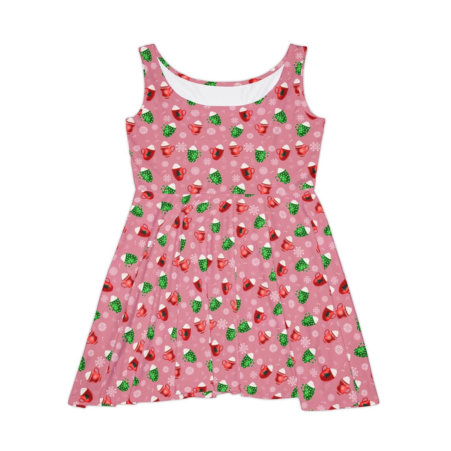 Holiday Hot Chocolate Women's Skater Dress - Pink