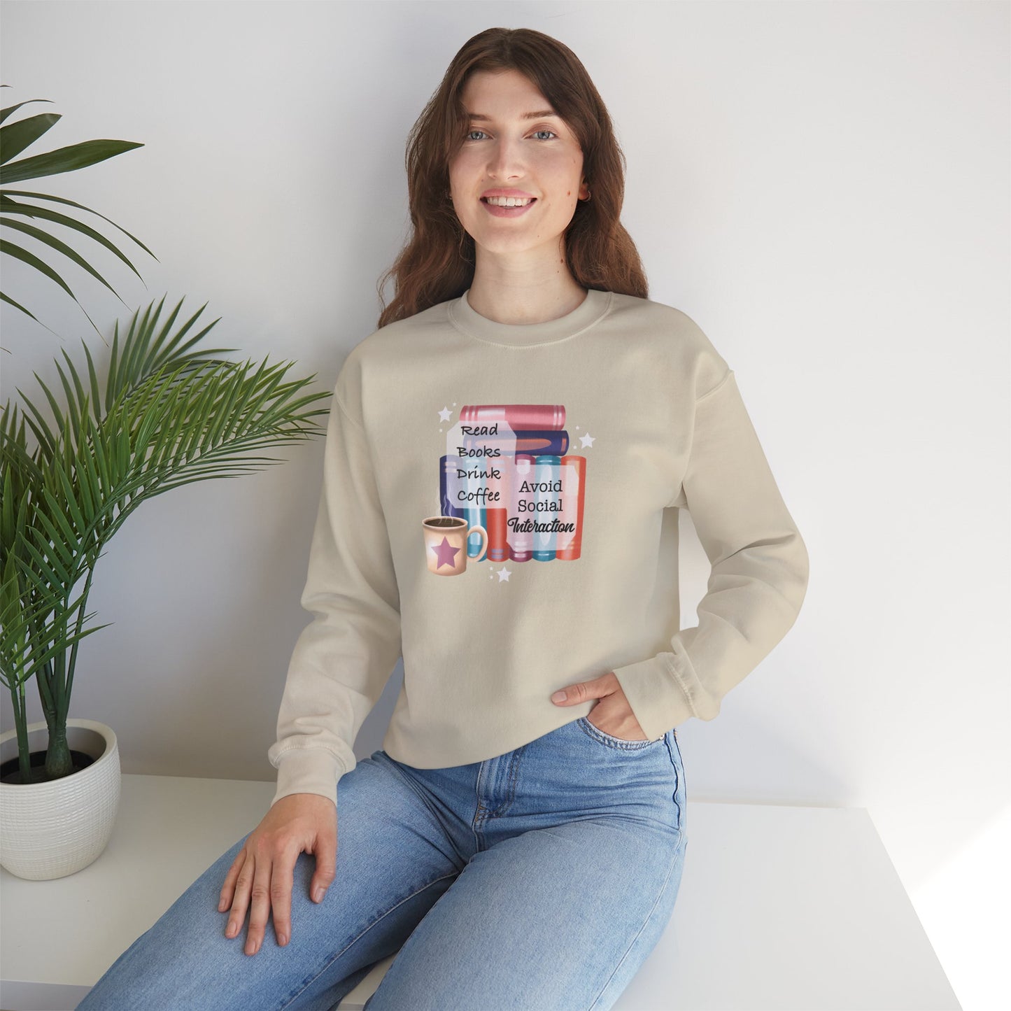 Bookworm Coffee Lover Unisex Sweatshirt
