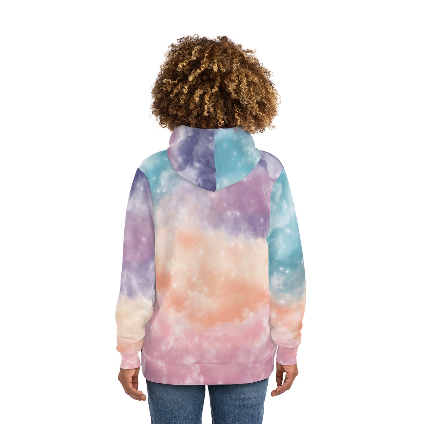 Cosmic Whispers Fashion Hoodie - Dreamy Pastel Galaxy-Inspired Hoodie