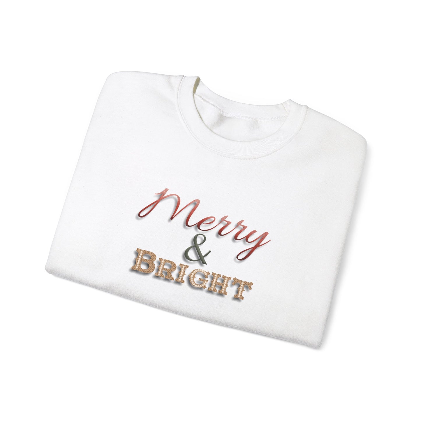 Merry & Bright Sweatshirt - Christmas Holiday
