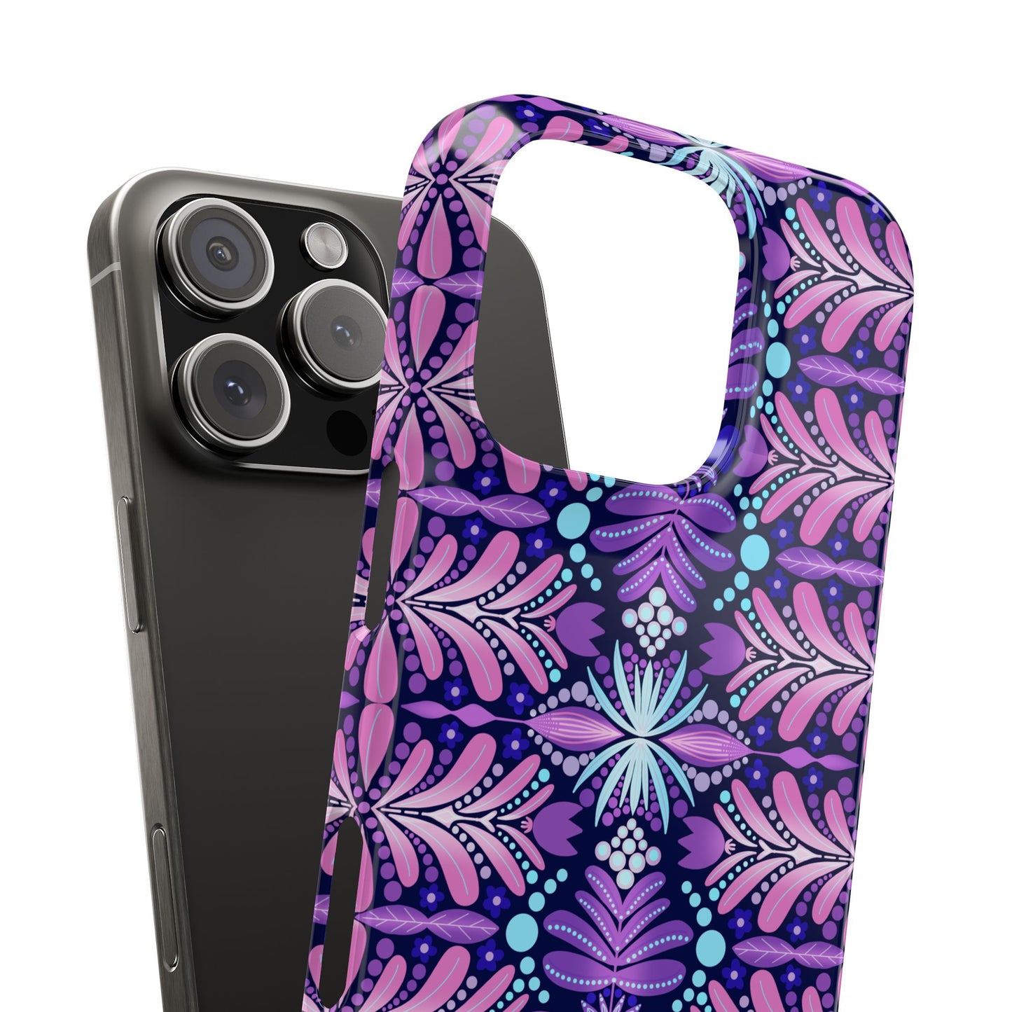 Vibrant Floral Slim Phone Case - Stylish Protection for Your Device