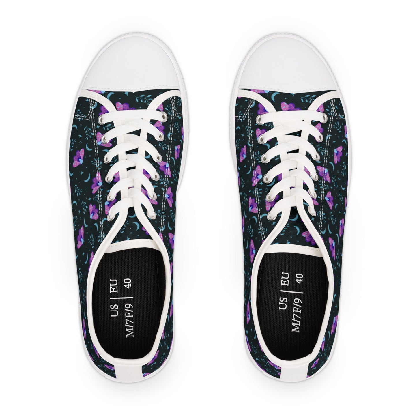 Sneakers Witchy Moth Vibrant Design by Anndria