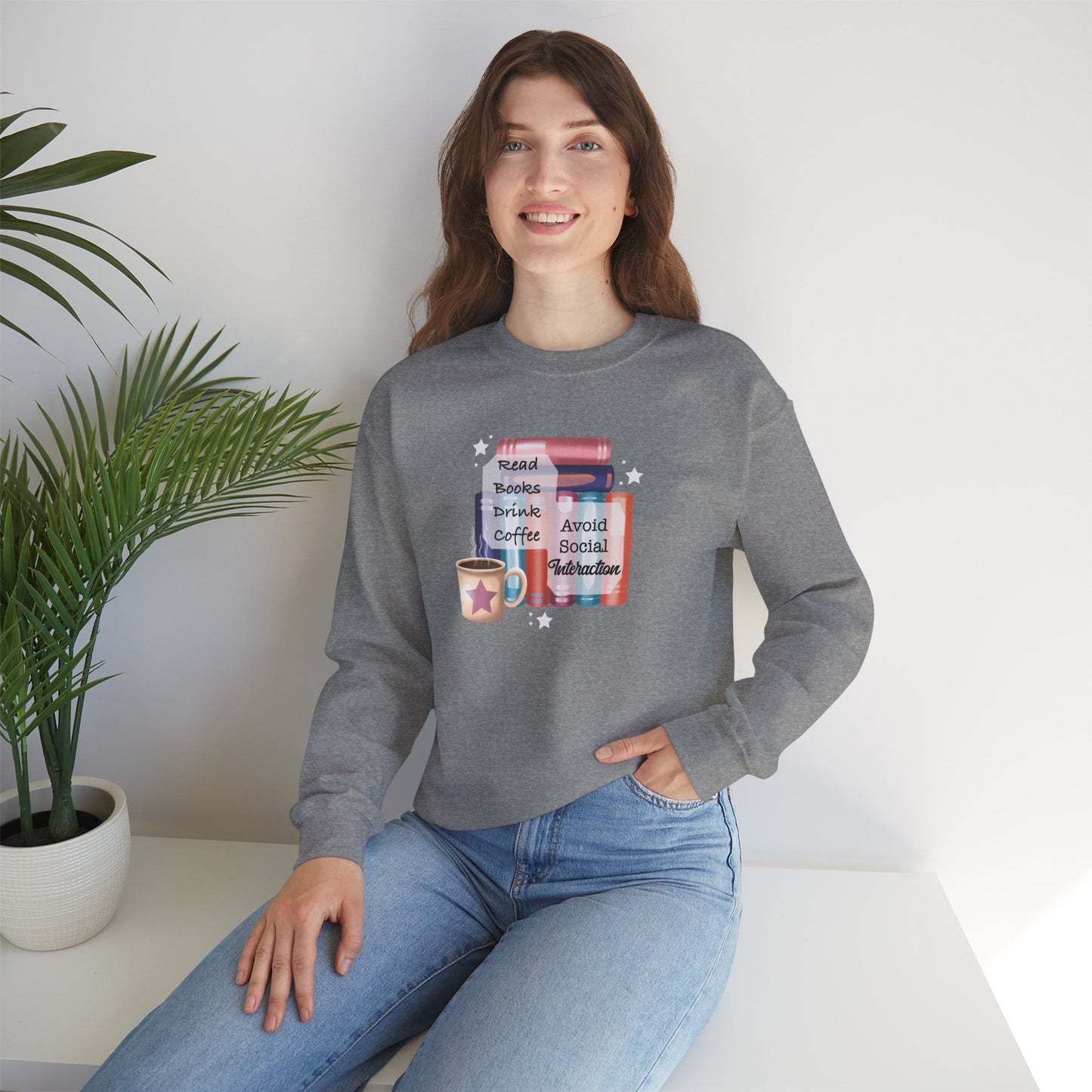 Bookworm Coffee Lover Unisex Sweatshirt