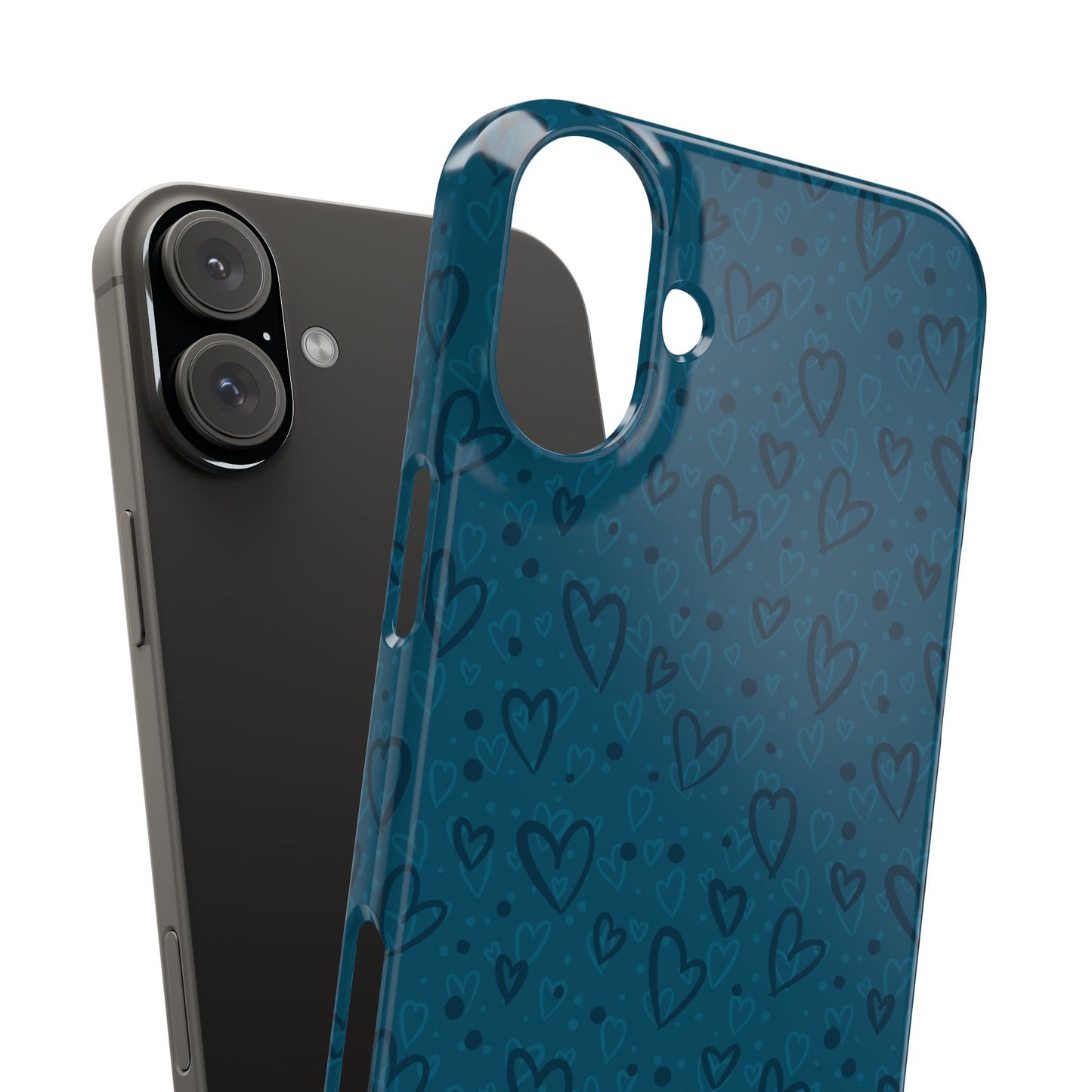 Heart Patterns Slim Phone Case - Stylish and Protective Mobile Cover