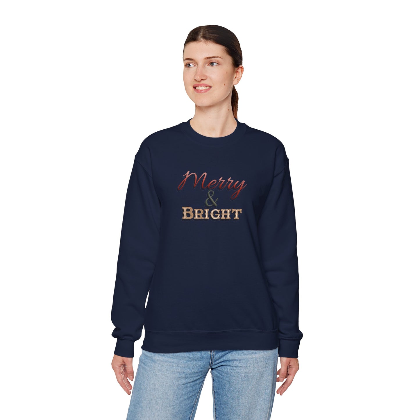 Merry & Bright Sweatshirt - Christmas Holiday