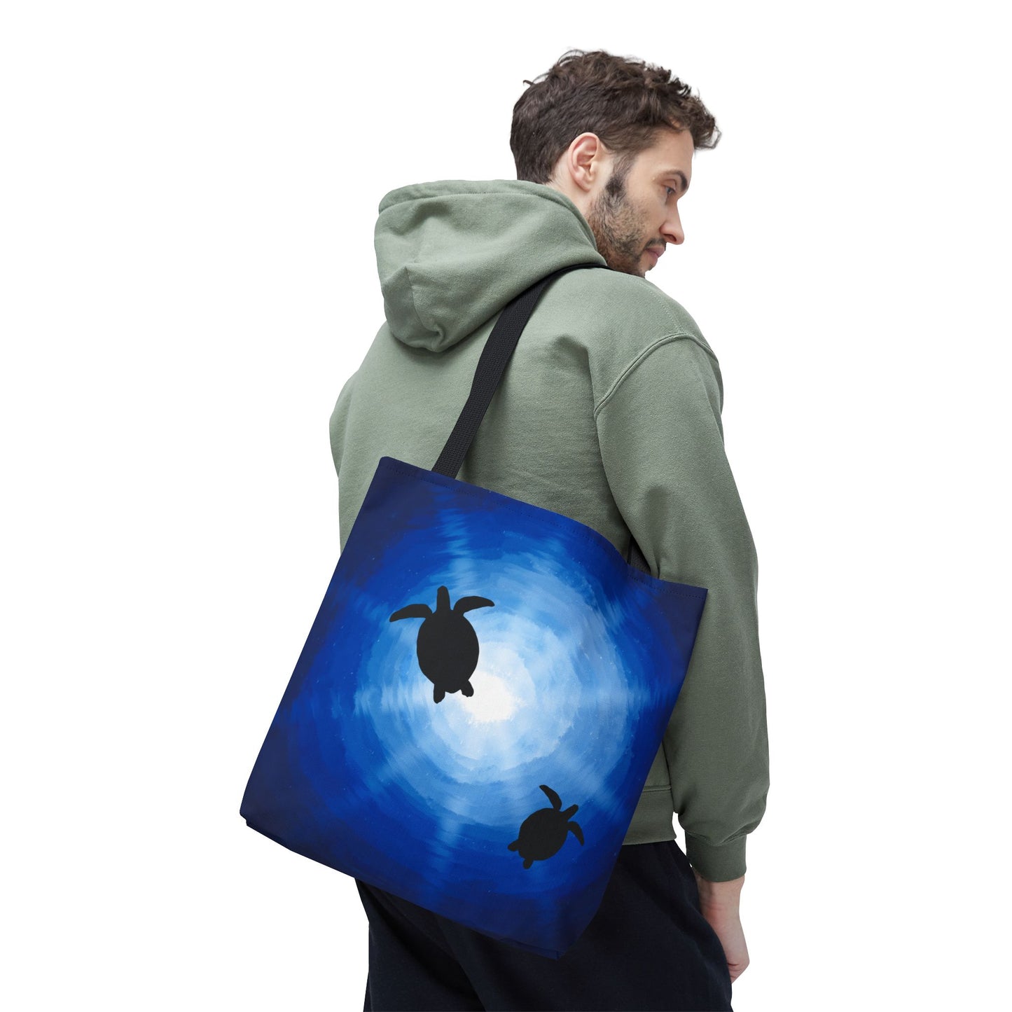 Tote Bag - Sea Turtles Swimming Hand Drawn by Anndria