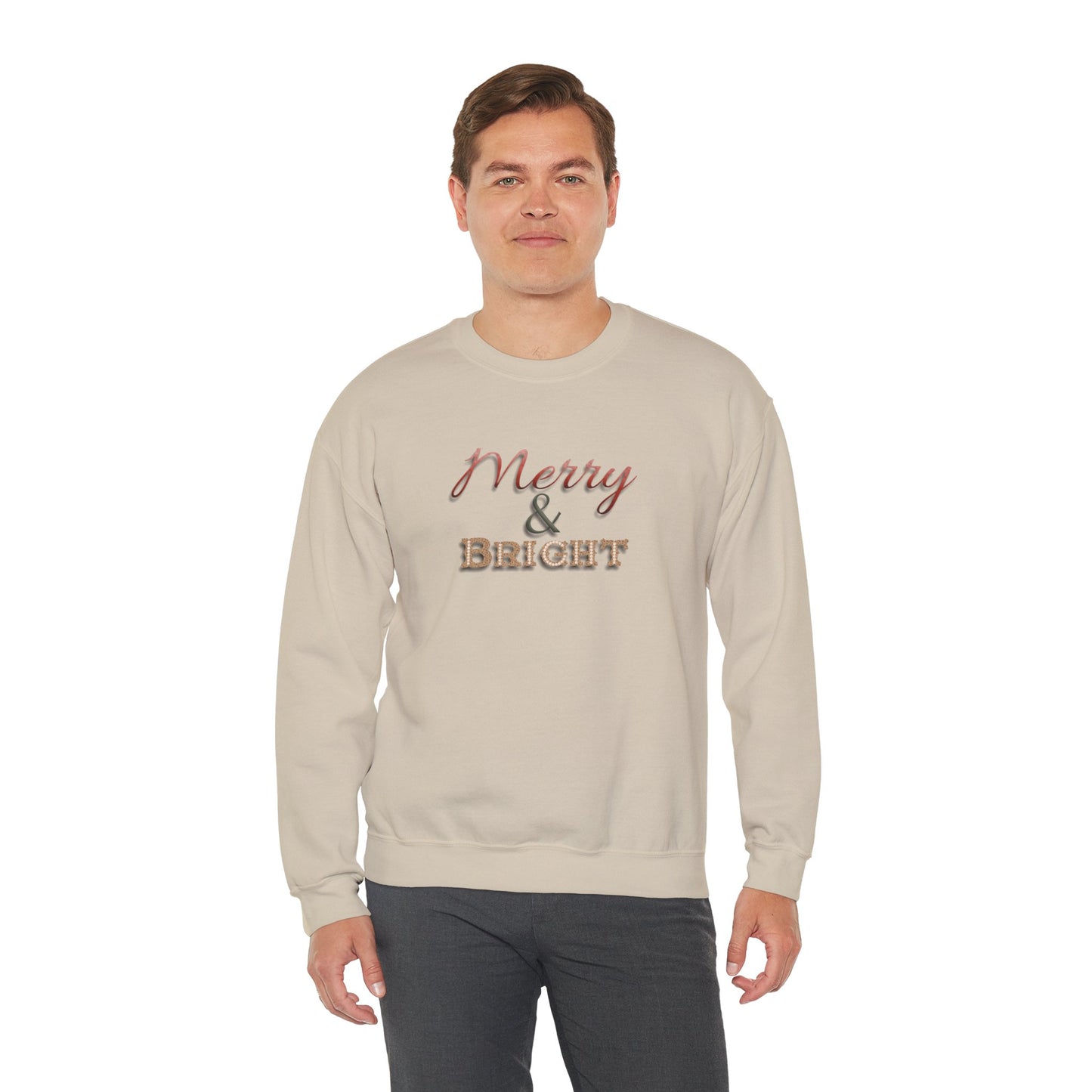 Merry & Bright Sweatshirt - Christmas Holiday