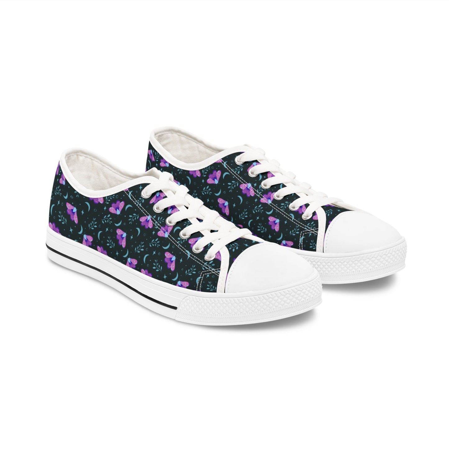 Sneakers Witchy Moth Vibrant Design by Anndria