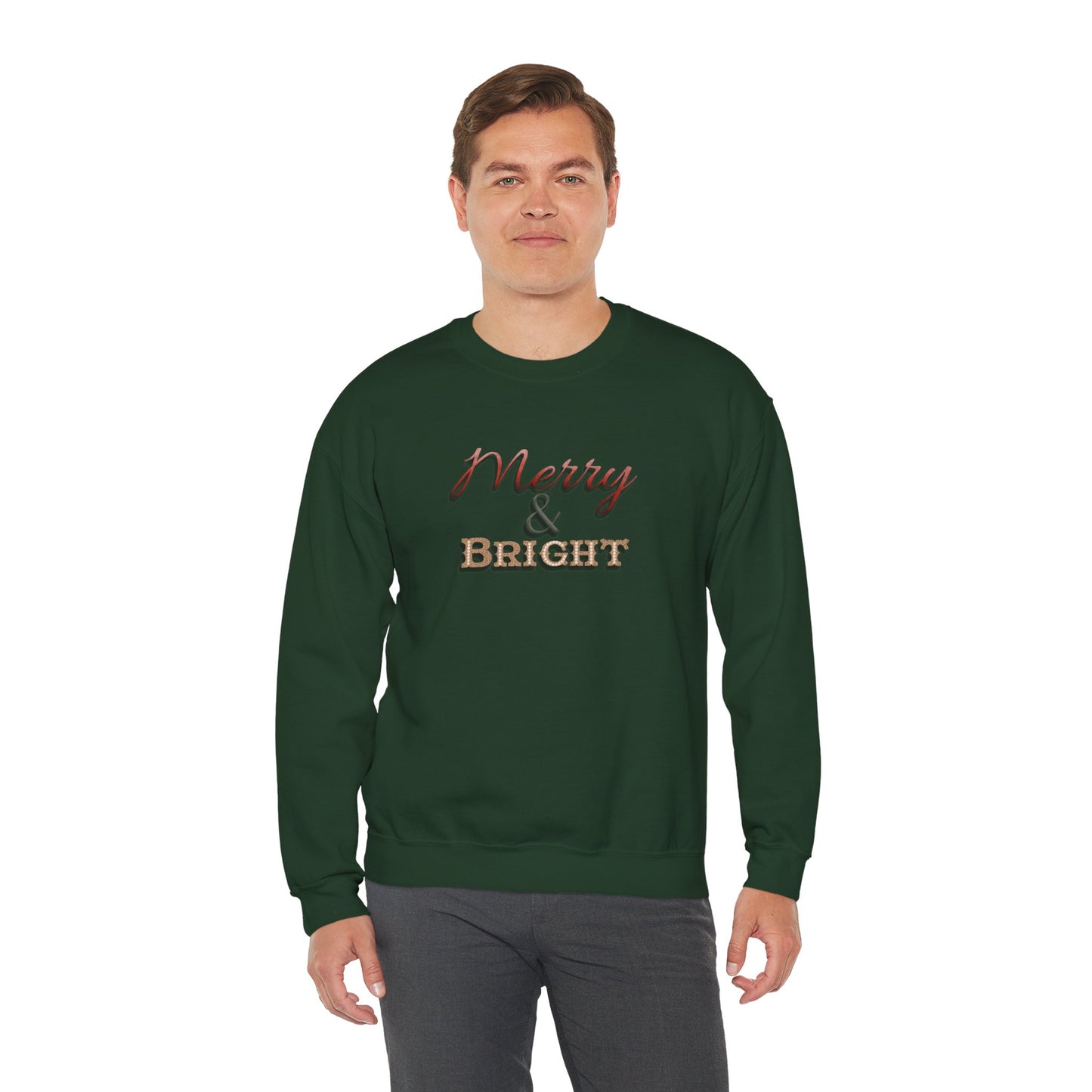 Merry & Bright Sweatshirt - Christmas Holiday