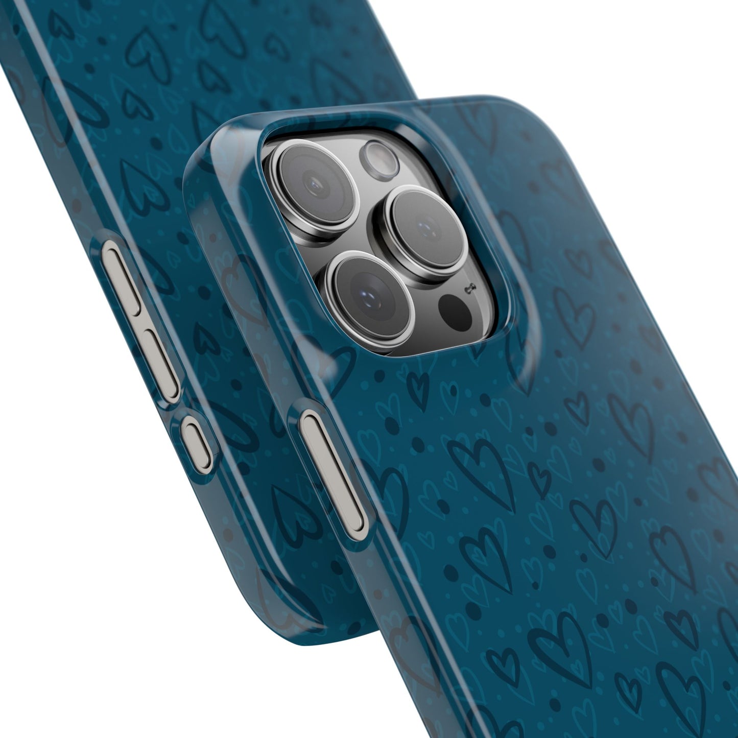 Heart Patterns Slim Phone Case - Stylish and Protective Mobile Cover