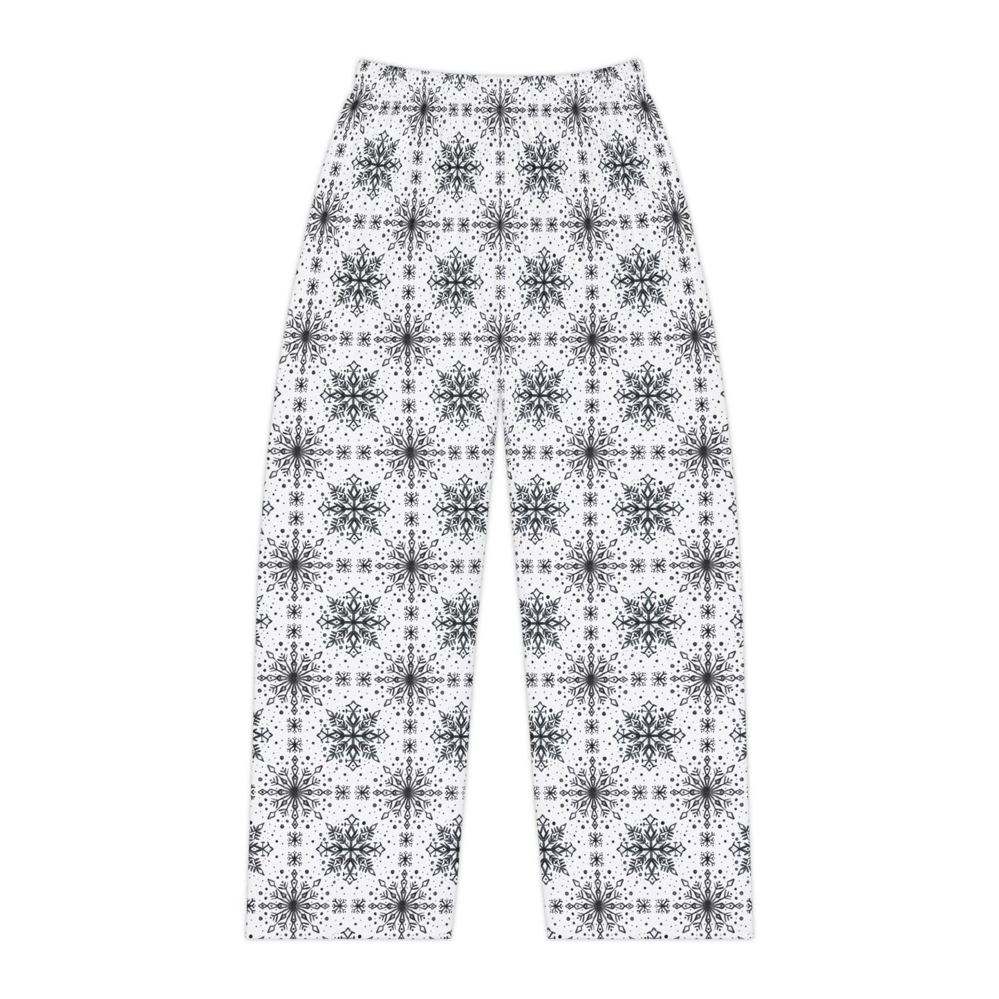 Snowflake Pajama Pants by Anndria - Black and White