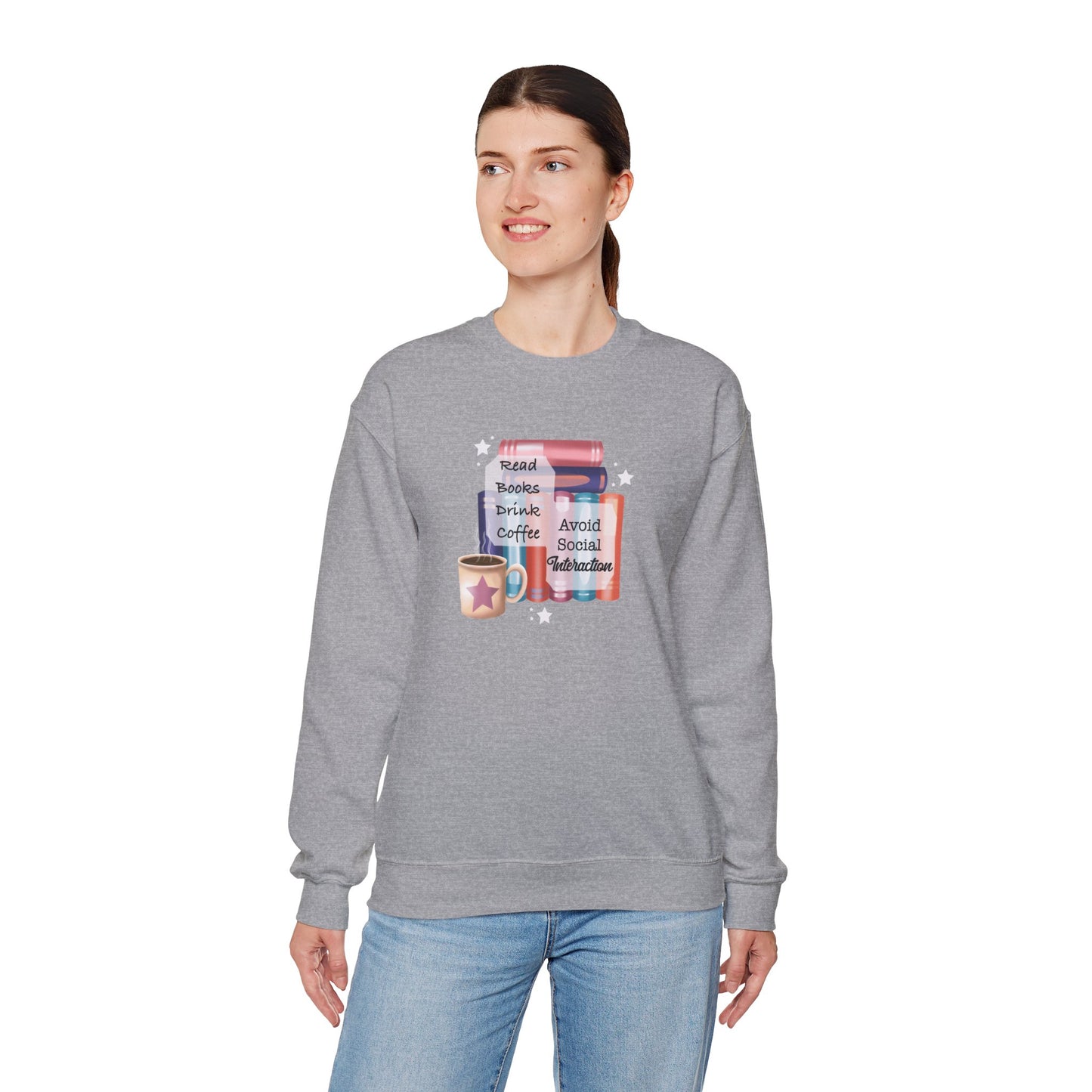 Bookworm Coffee Lover Unisex Sweatshirt