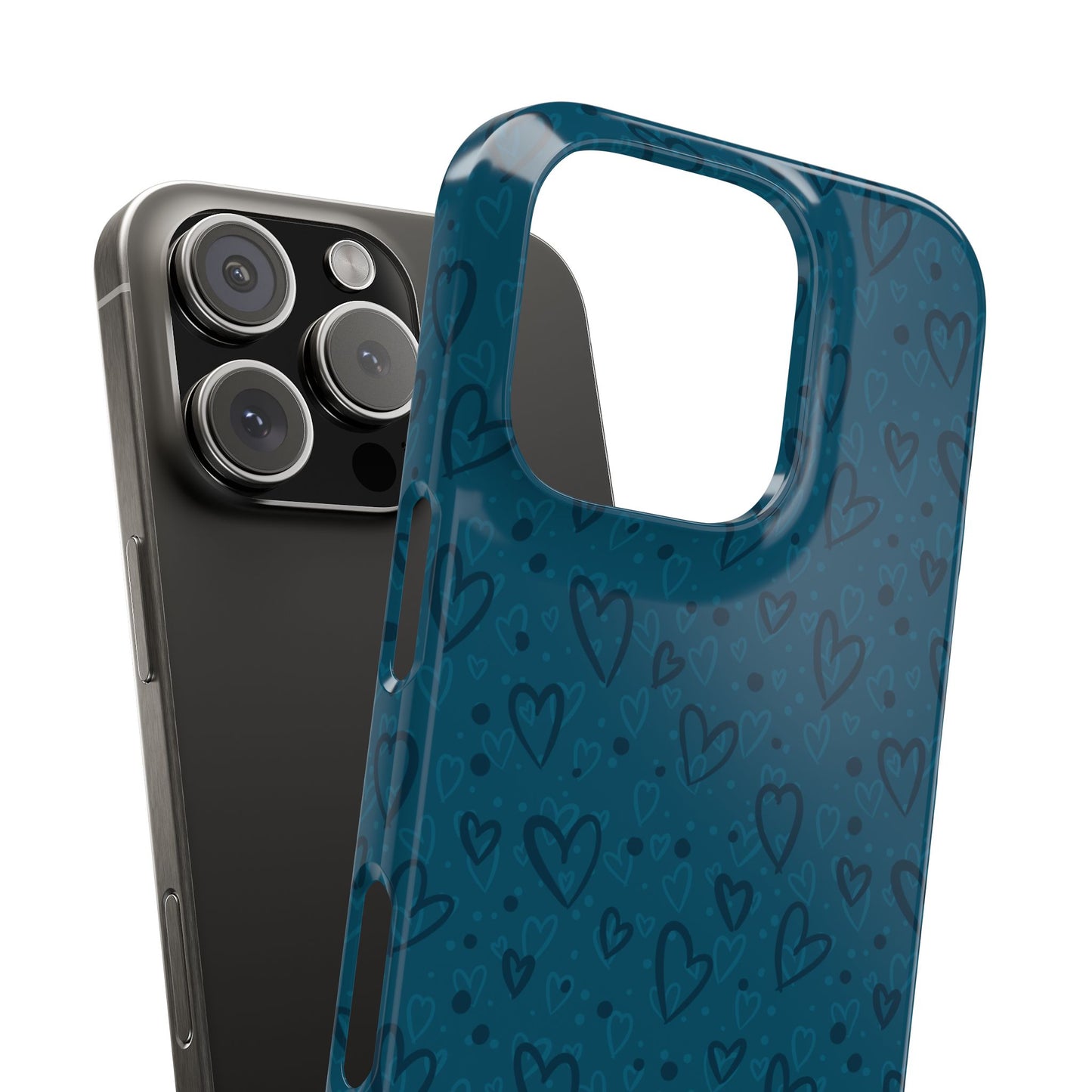 Heart Patterns Slim Phone Case - Stylish and Protective Mobile Cover