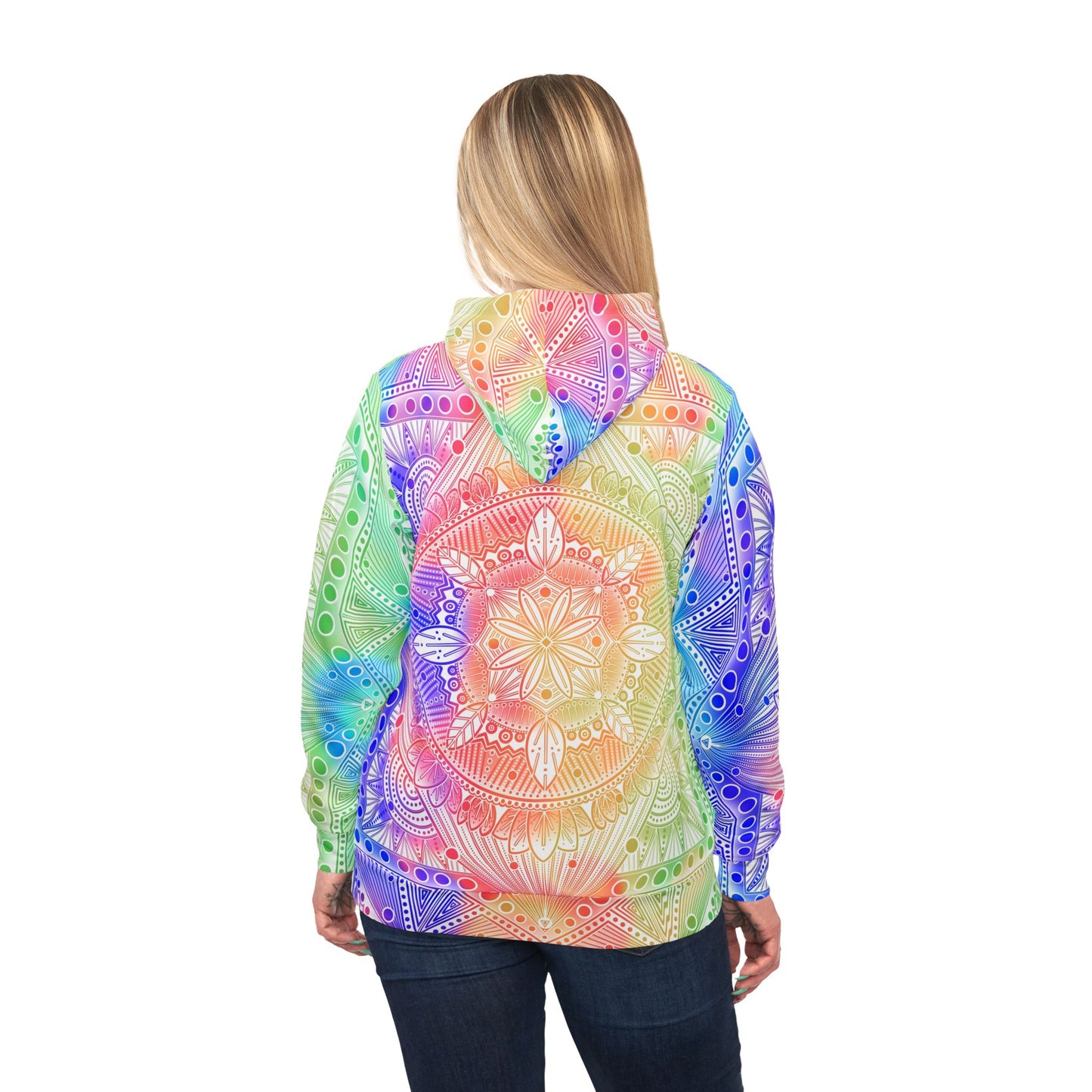 Celestial Hoodie - Rainbow Mandala by Anndria