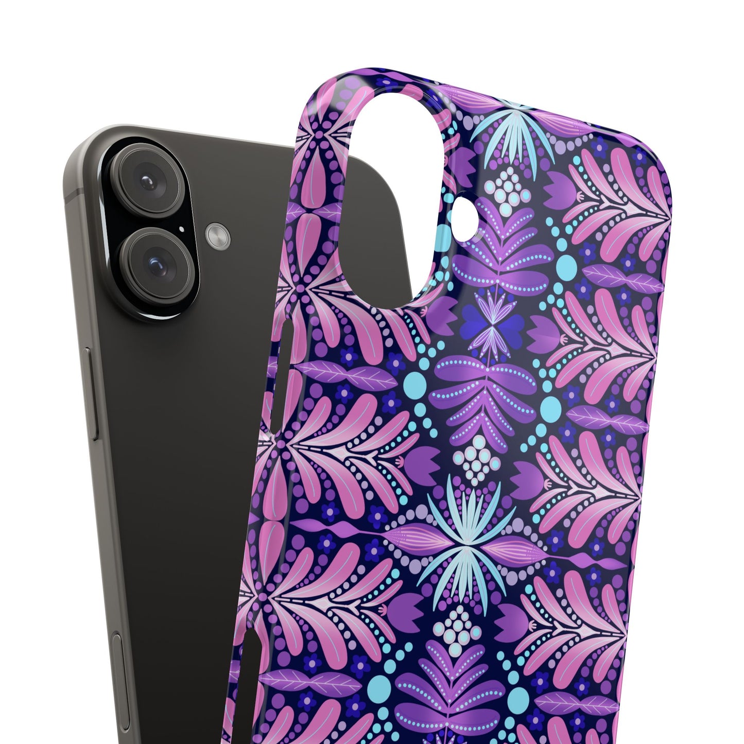 Vibrant Floral Slim Phone Case - Stylish Protection for Your Device