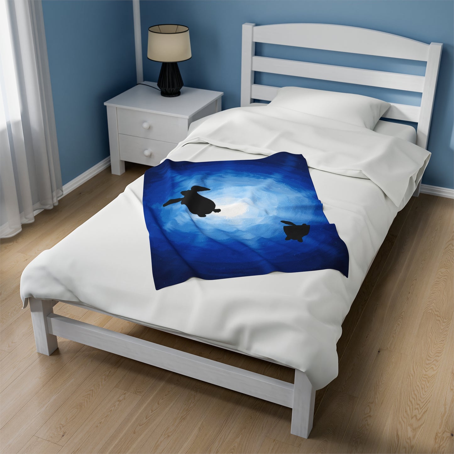 Plush Blanket - Sea Turtles Swimming Through Sun Rays Drawn by Anndria