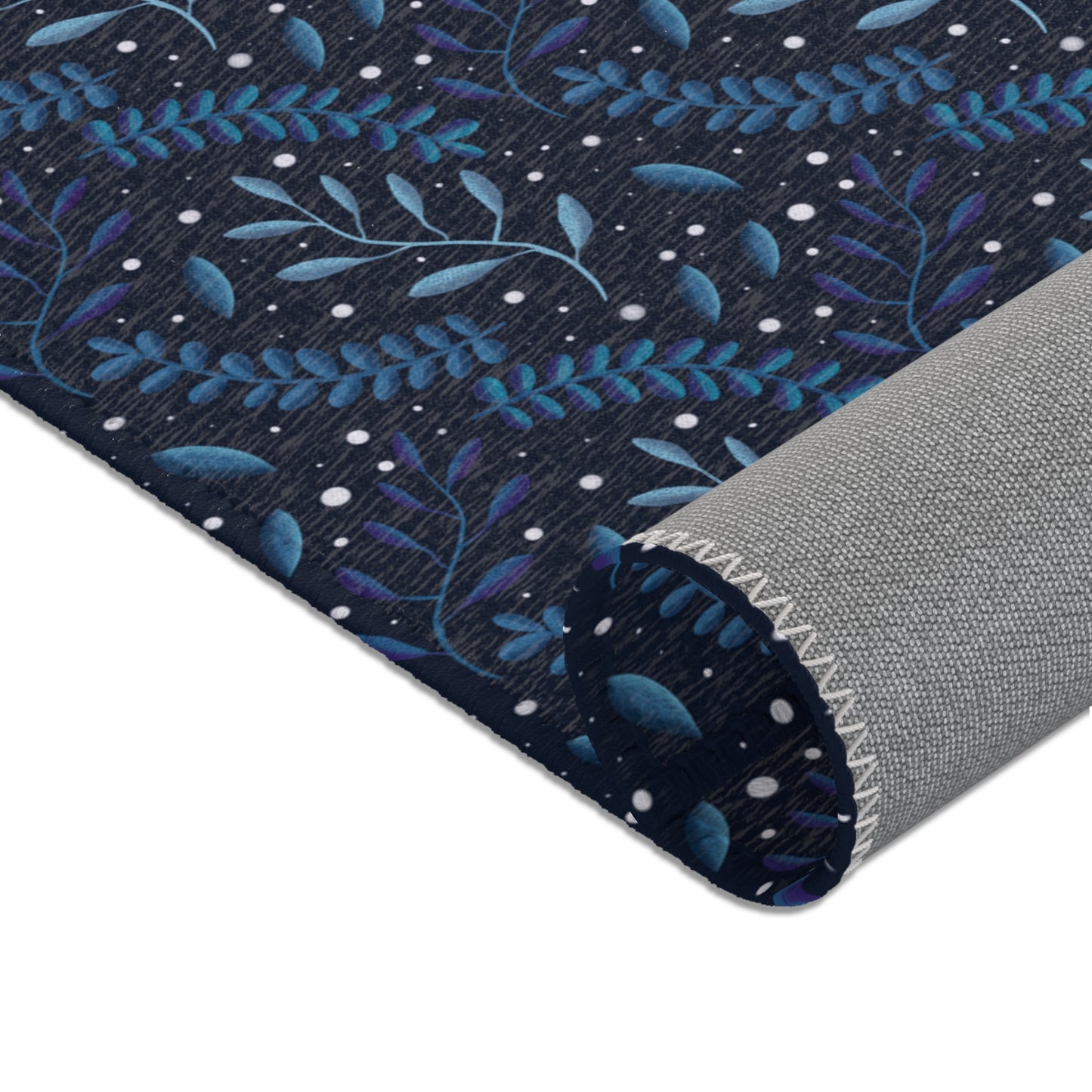 Area Rugs - Midnight Blue Forest Design by Anndria