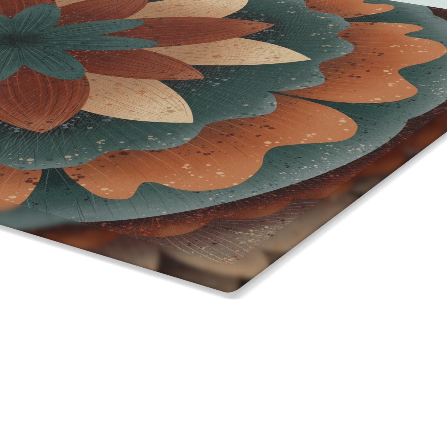 Harvest Harmony Glass Cutting Board | Tempered Glass Cutting Board by Anndria | 2 Sizes Available