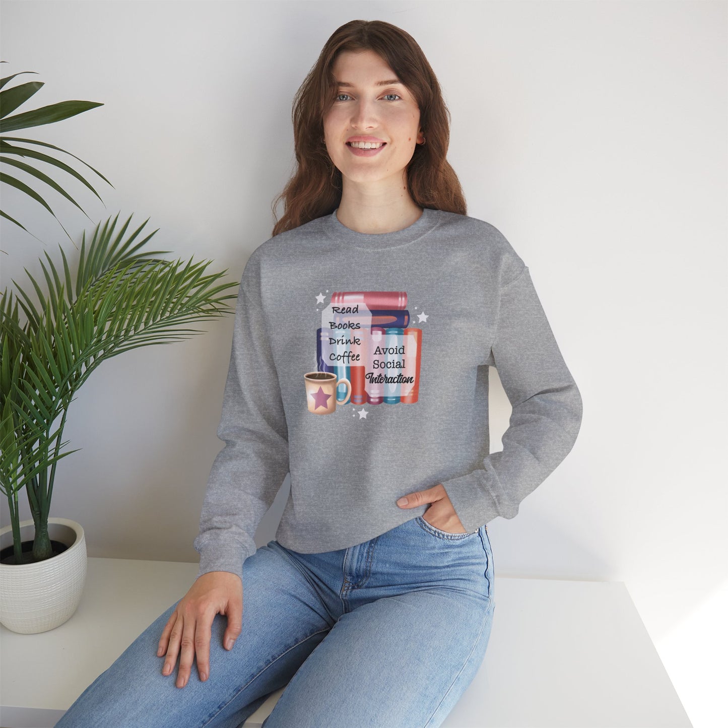 Bookworm Coffee Lover Unisex Sweatshirt