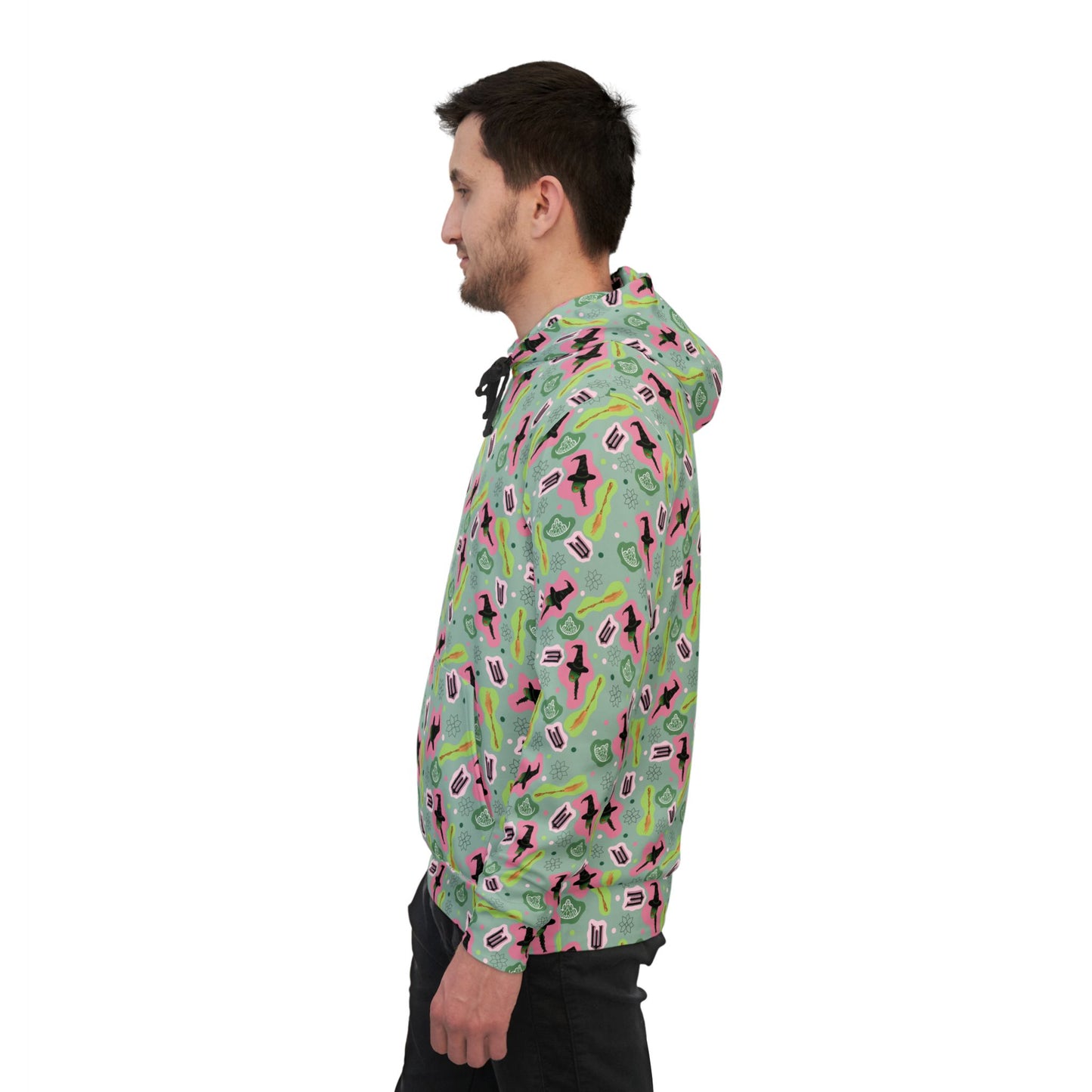 Wicked Athletic Hoodie with Anndria's Themed Pattern