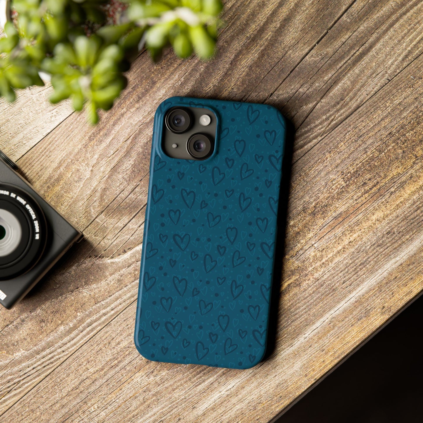 Heart Patterns Slim Phone Case - Stylish and Protective Mobile Cover