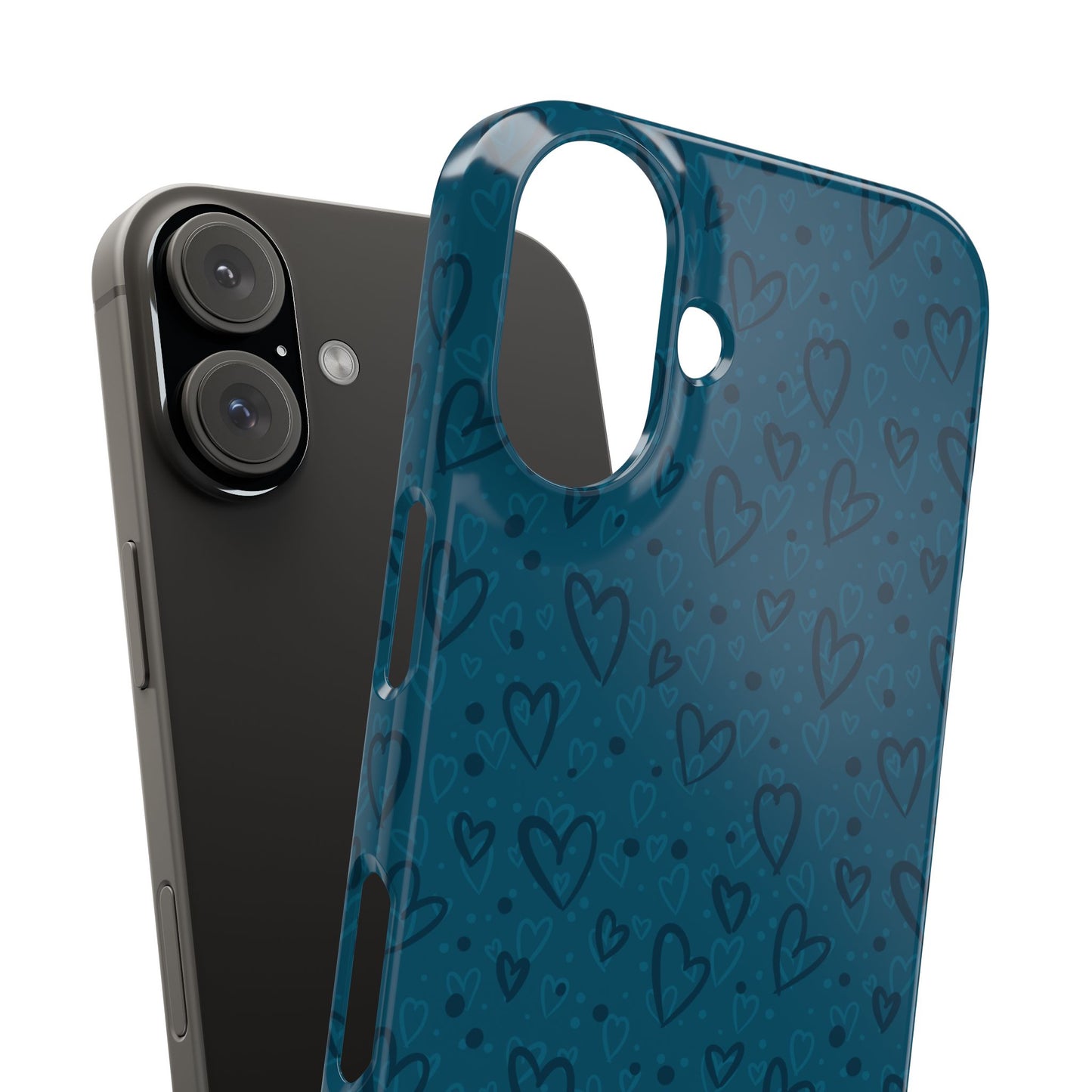 Heart Patterns Slim Phone Case - Stylish and Protective Mobile Cover