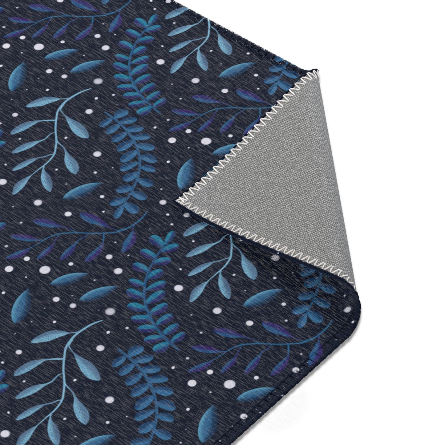 Area Rugs - Midnight Blue Forest Design by Anndria