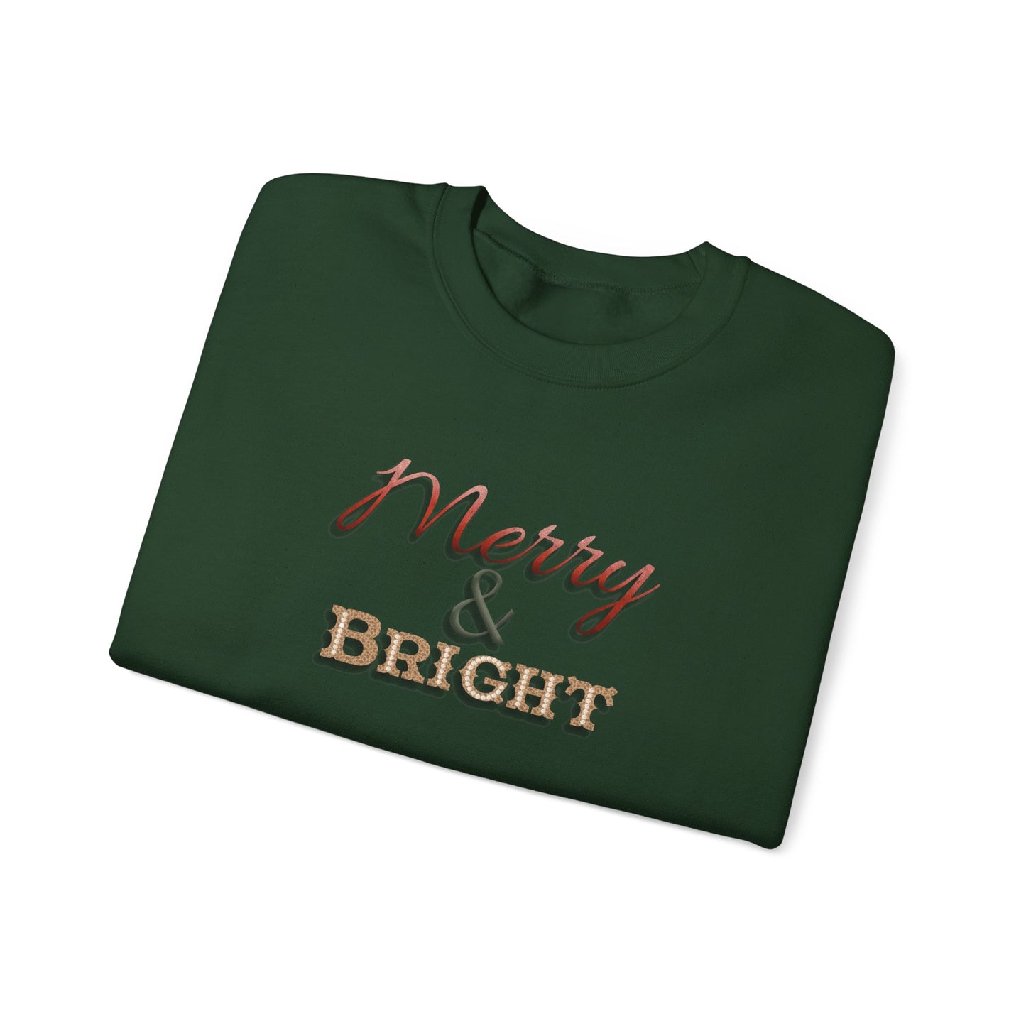 Merry & Bright Sweatshirt - Christmas Holiday
