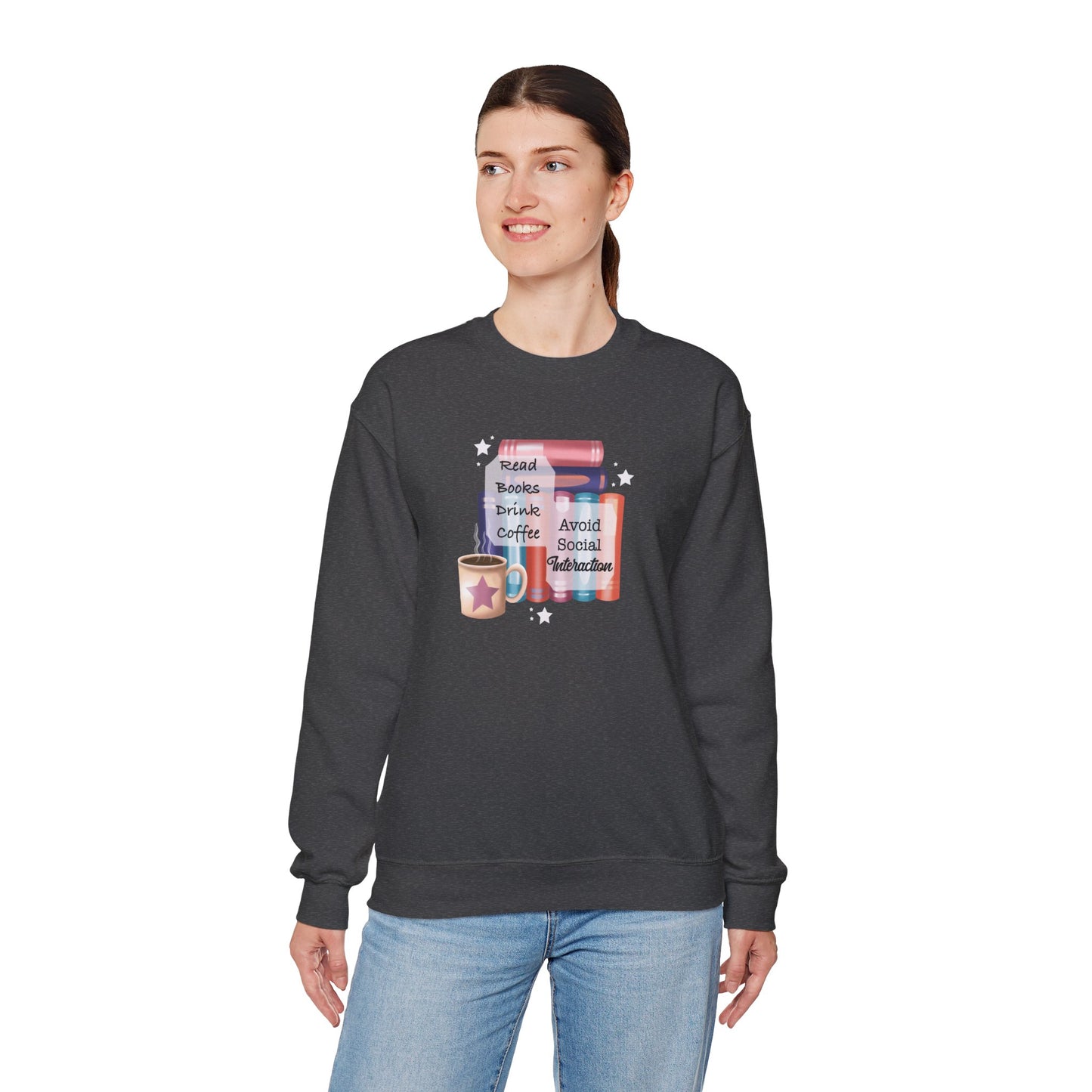 Bookworm Coffee Lover Unisex Sweatshirt