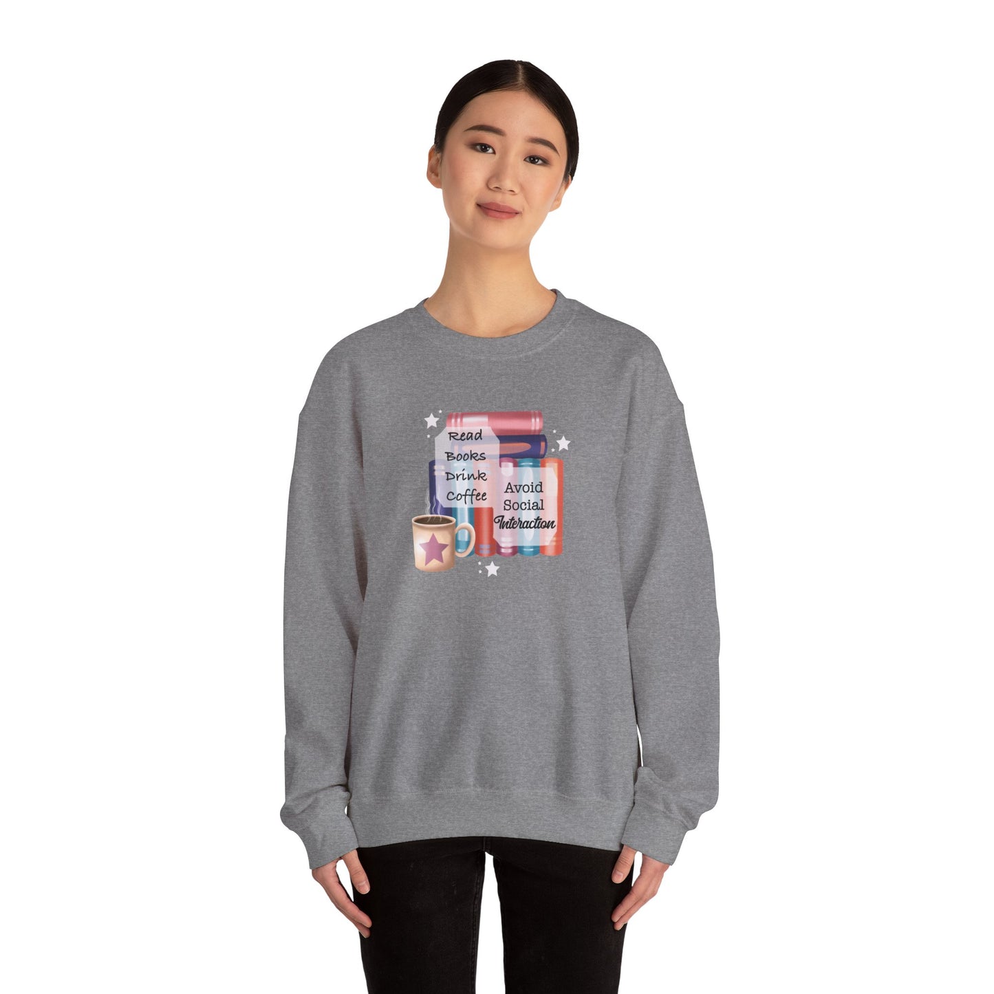Bookworm Coffee Lover Unisex Sweatshirt