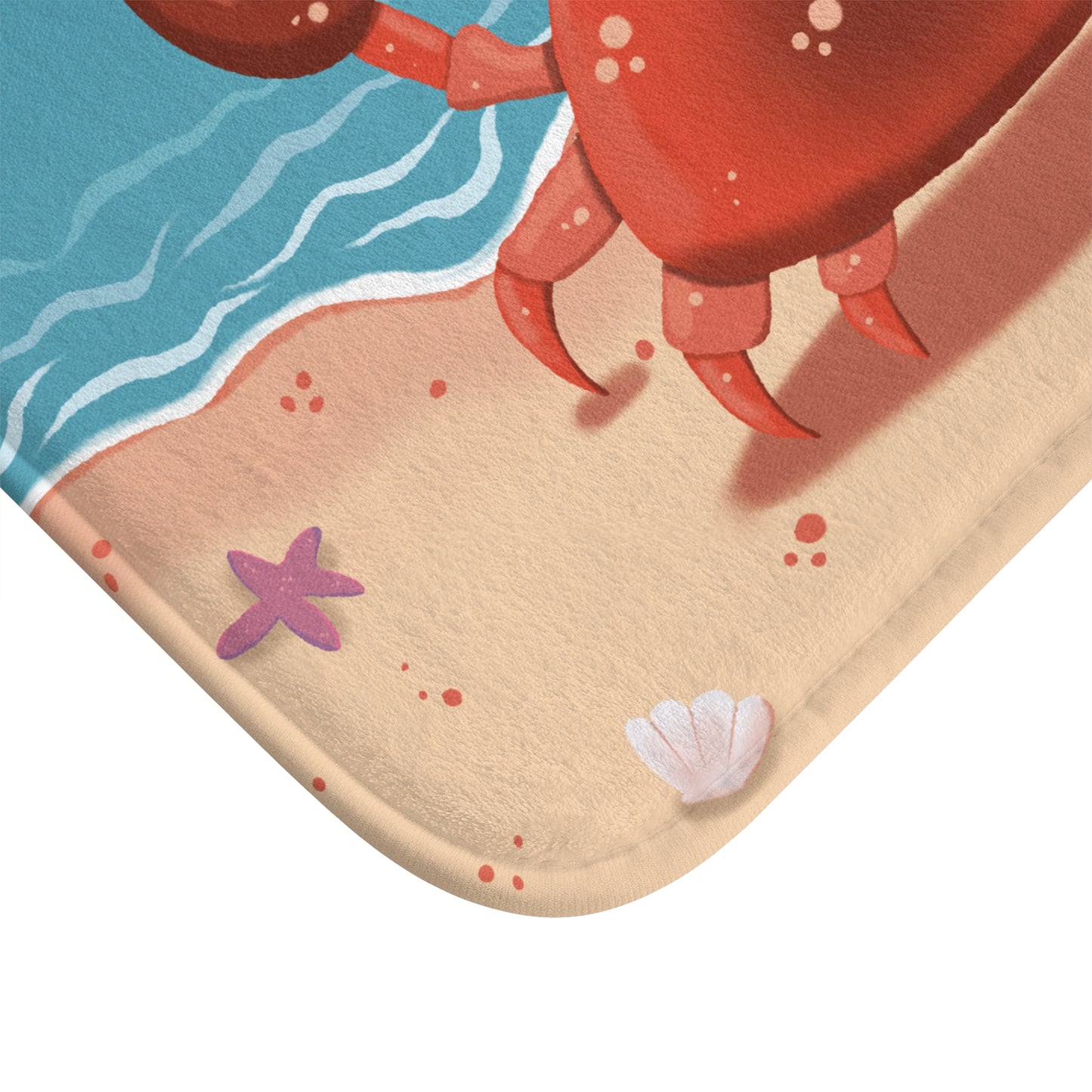 Bath Mat - Beachside Pincher Crab by Anndria