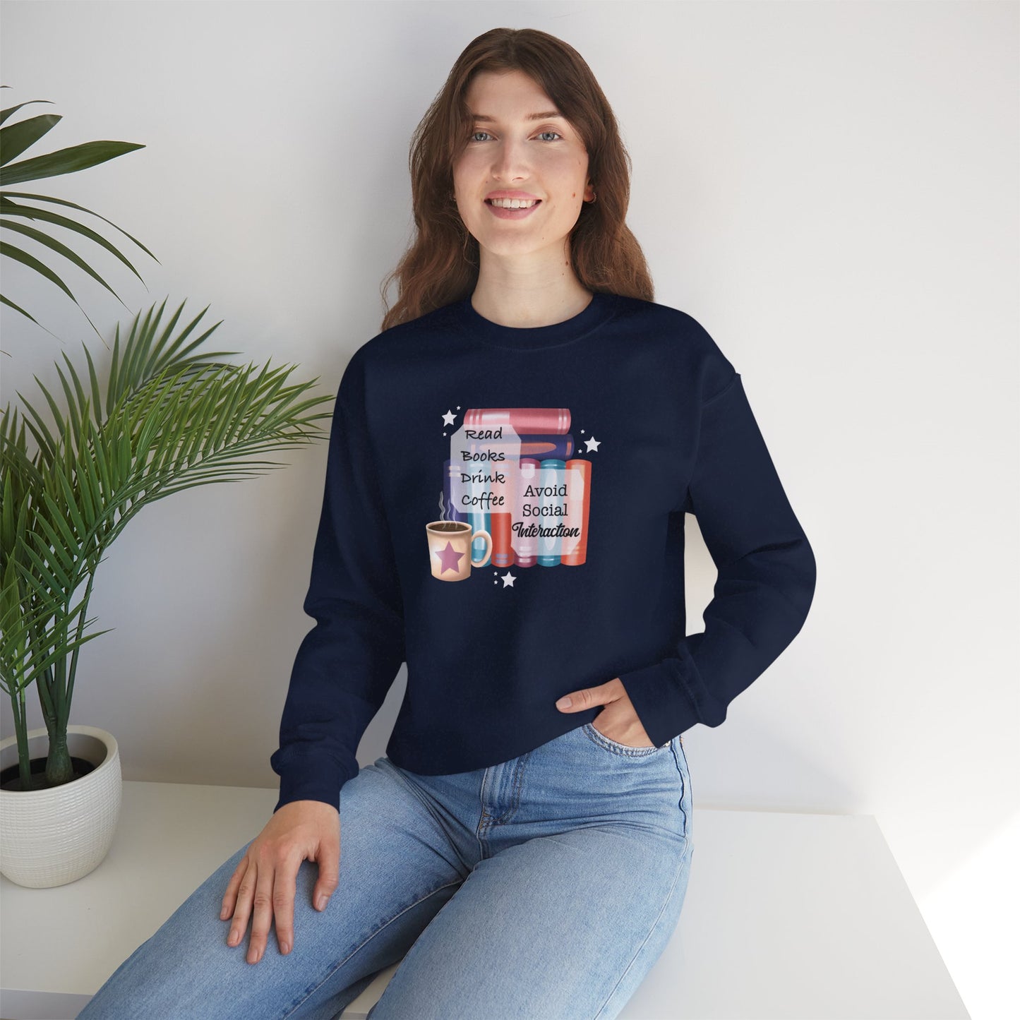 Bookworm Coffee Lover Unisex Sweatshirt
