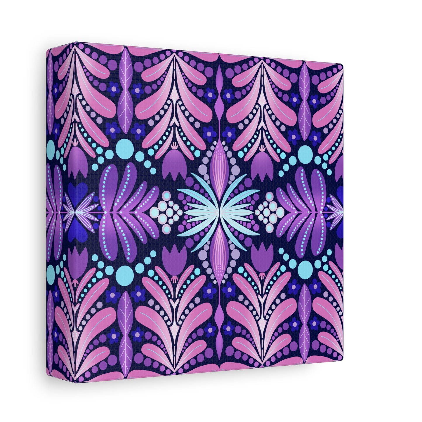 Vibrant Floral Canvas Wall Art - Stretched Matte Print