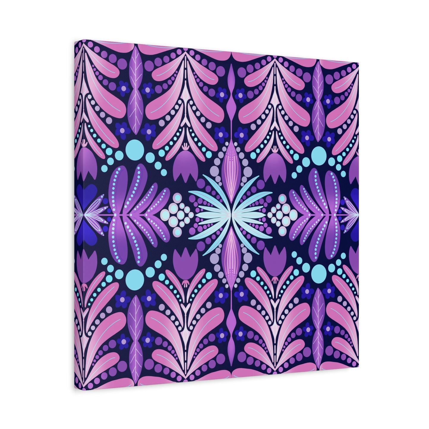 Vibrant Floral Canvas Wall Art - Stretched Matte Print