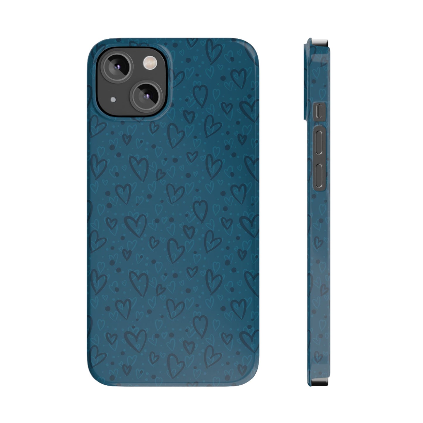 Heart Patterns Slim Phone Case - Stylish and Protective Mobile Cover