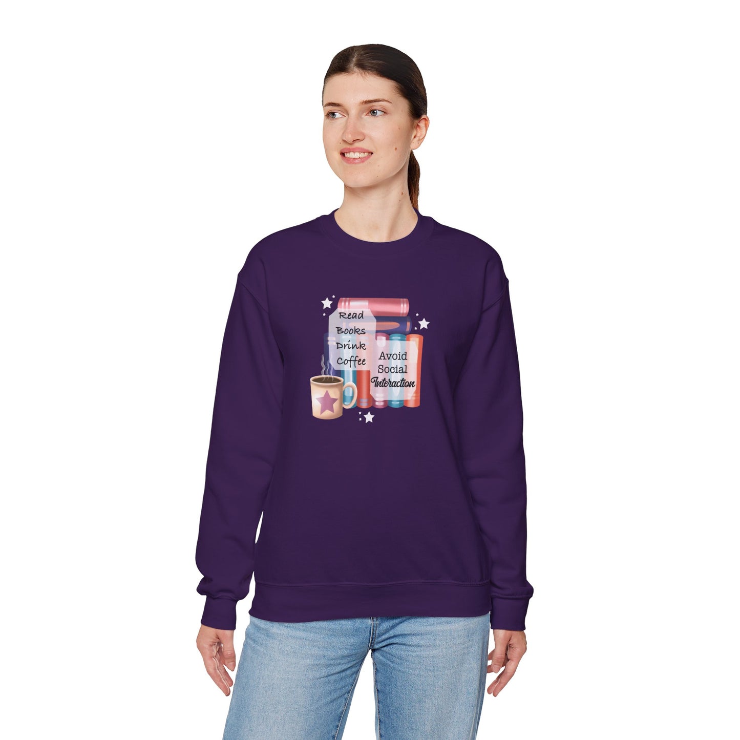 Bookworm Coffee Lover Unisex Sweatshirt