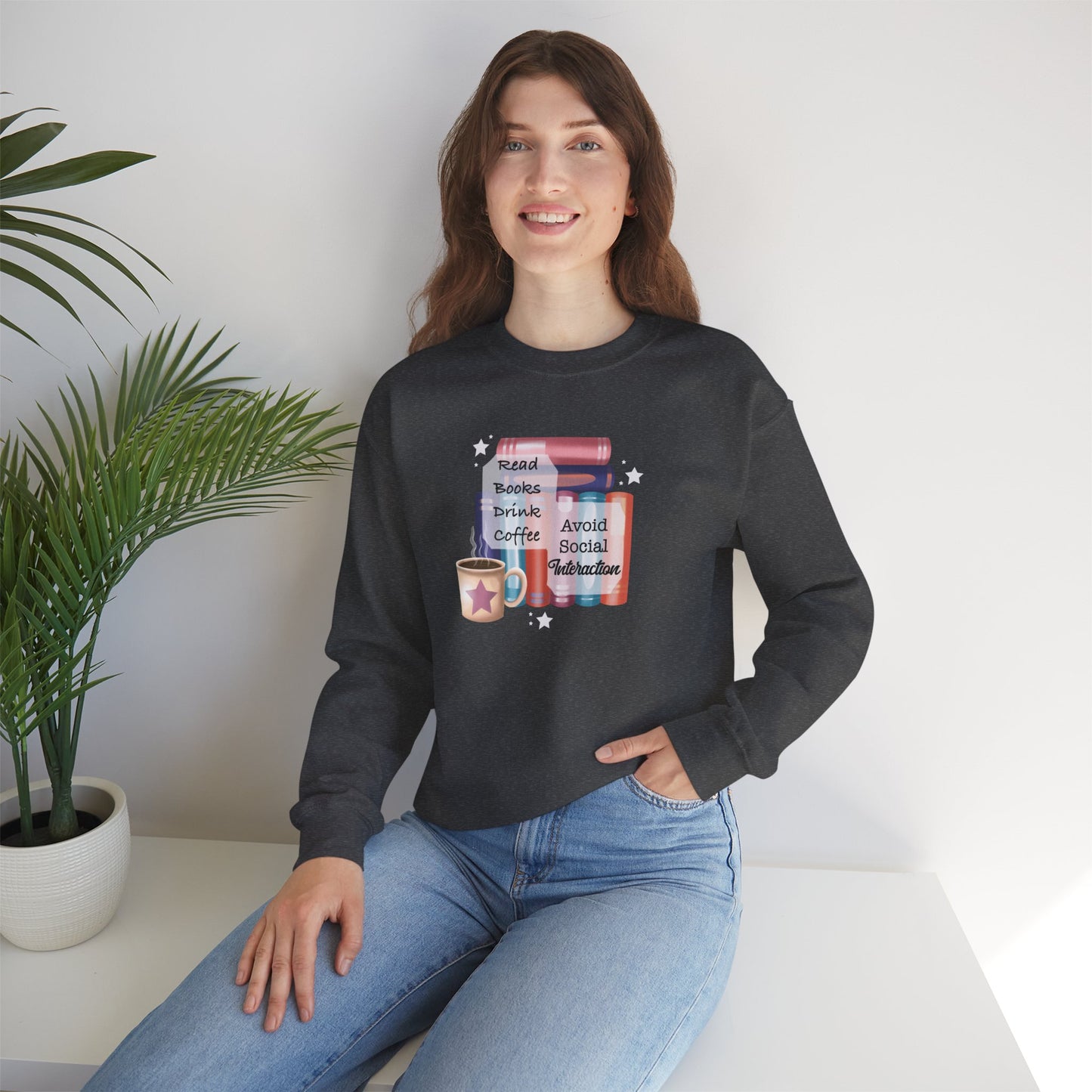 Bookworm Coffee Lover Unisex Sweatshirt