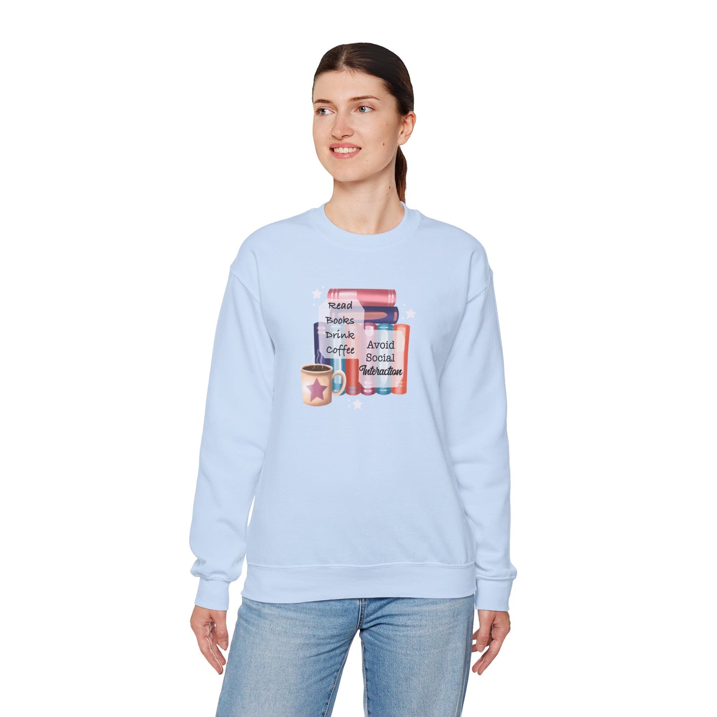 Bookworm Coffee Lover Unisex Sweatshirt