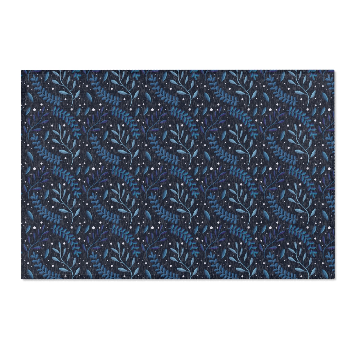 Area Rugs - Midnight Blue Forest Design by Anndria