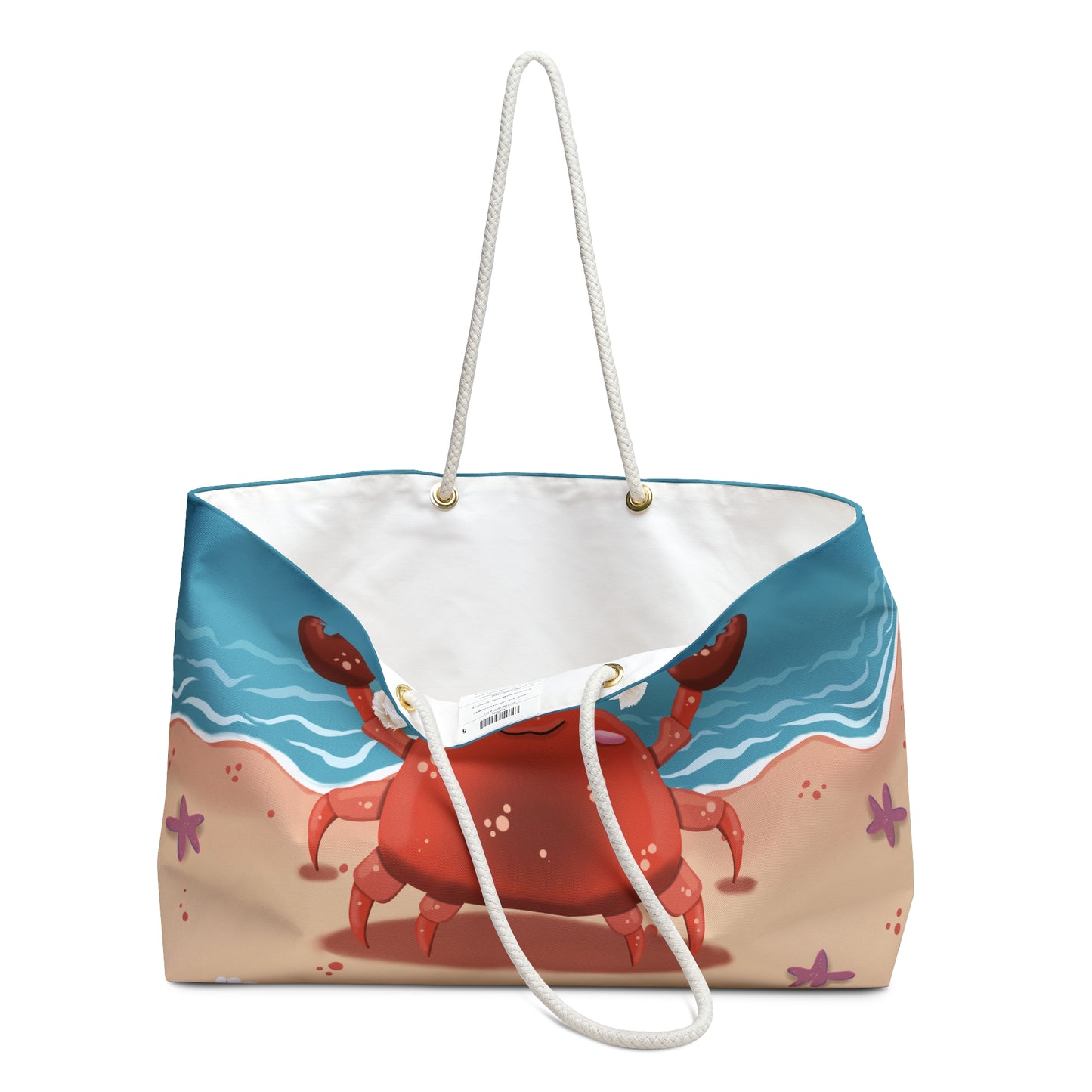 Weekender Bag - Beachside Pincher Crab Artwork Design