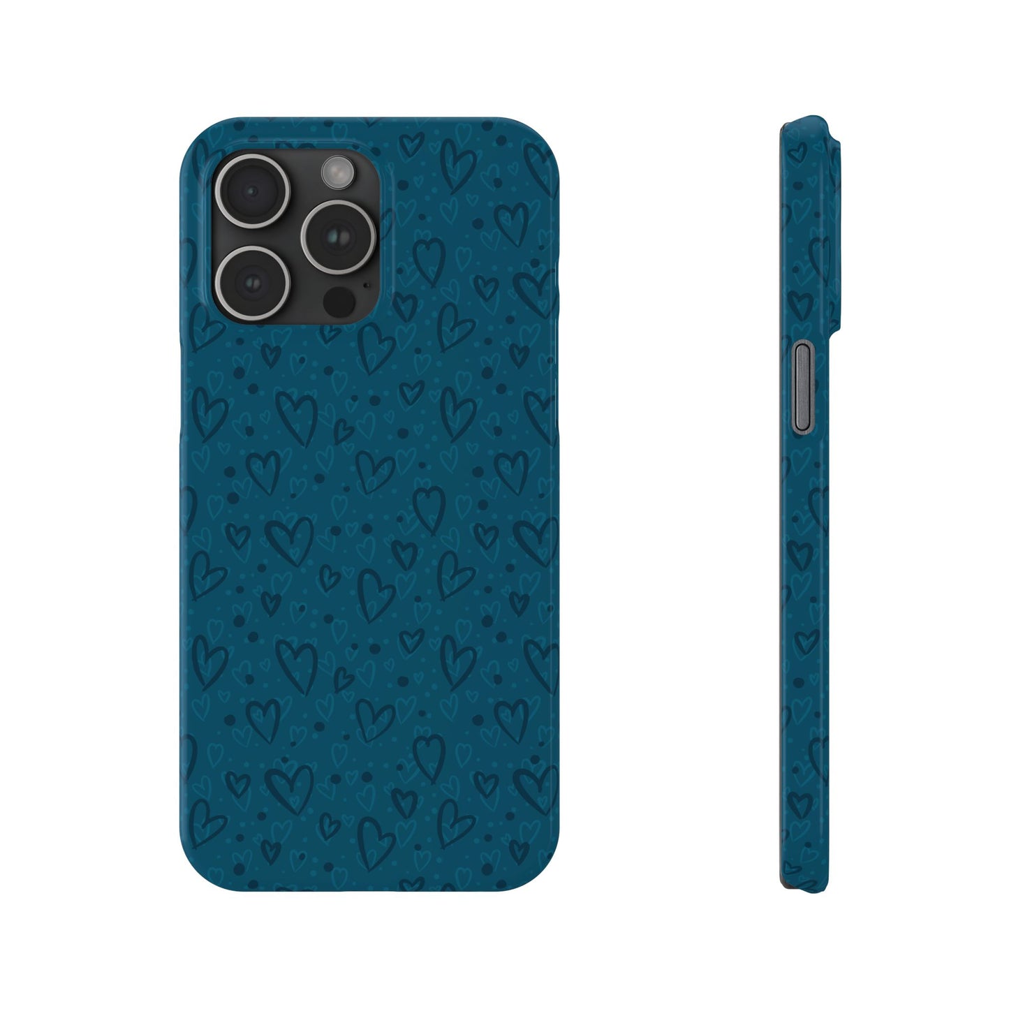 Heart Patterns Slim Phone Case - Stylish and Protective Mobile Cover
