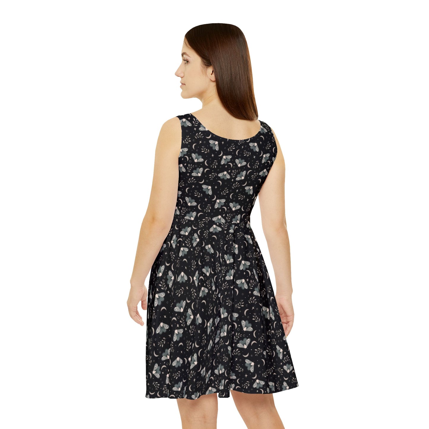 Moth Skater Dress - Witchy Aesthetic Design by Anndria