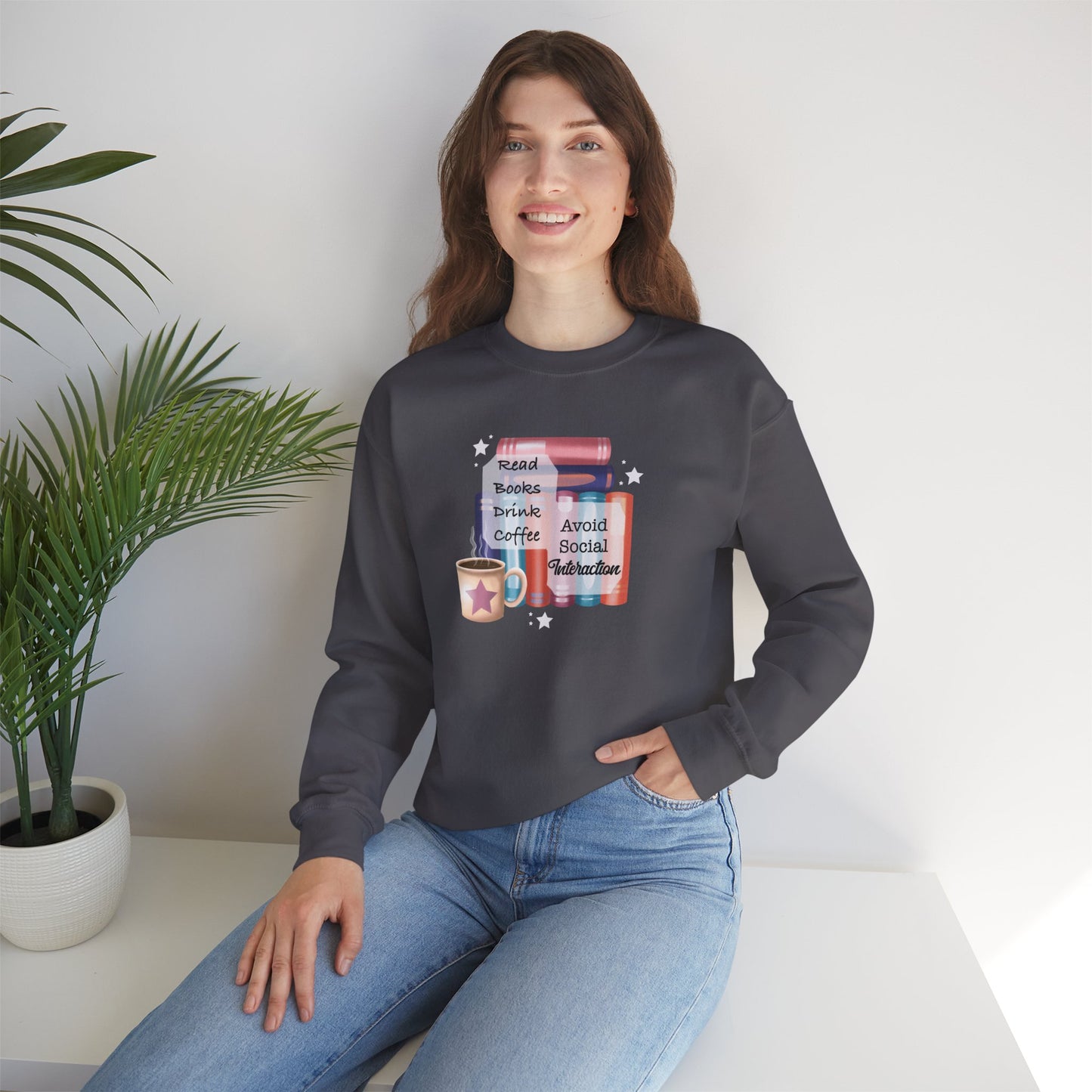 Bookworm Coffee Lover Unisex Sweatshirt