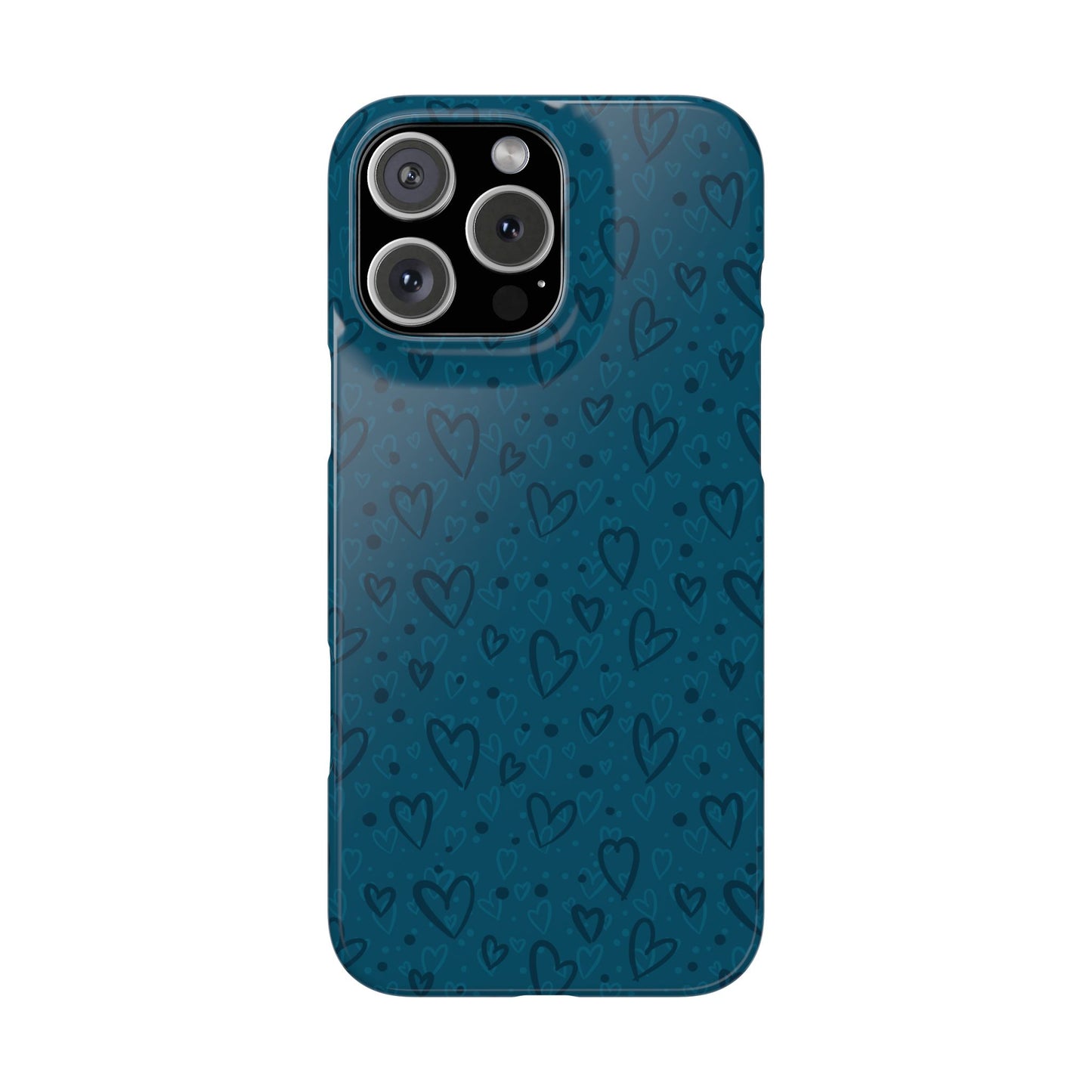 Heart Patterns Slim Phone Case - Stylish and Protective Mobile Cover
